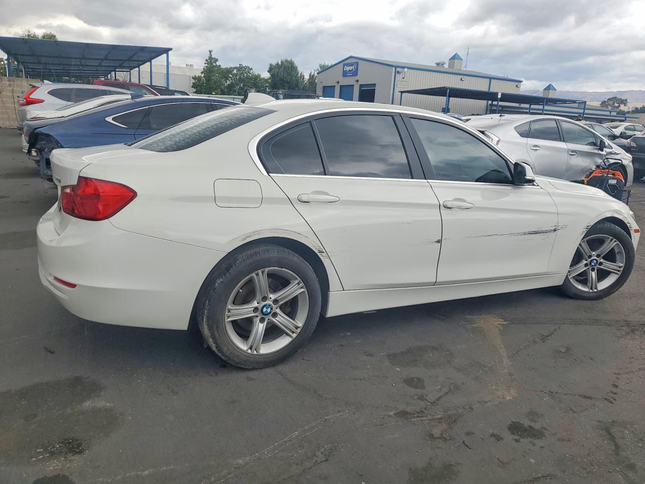 2015 Bmw 328 I White vin: WBA3A5C51FF606215