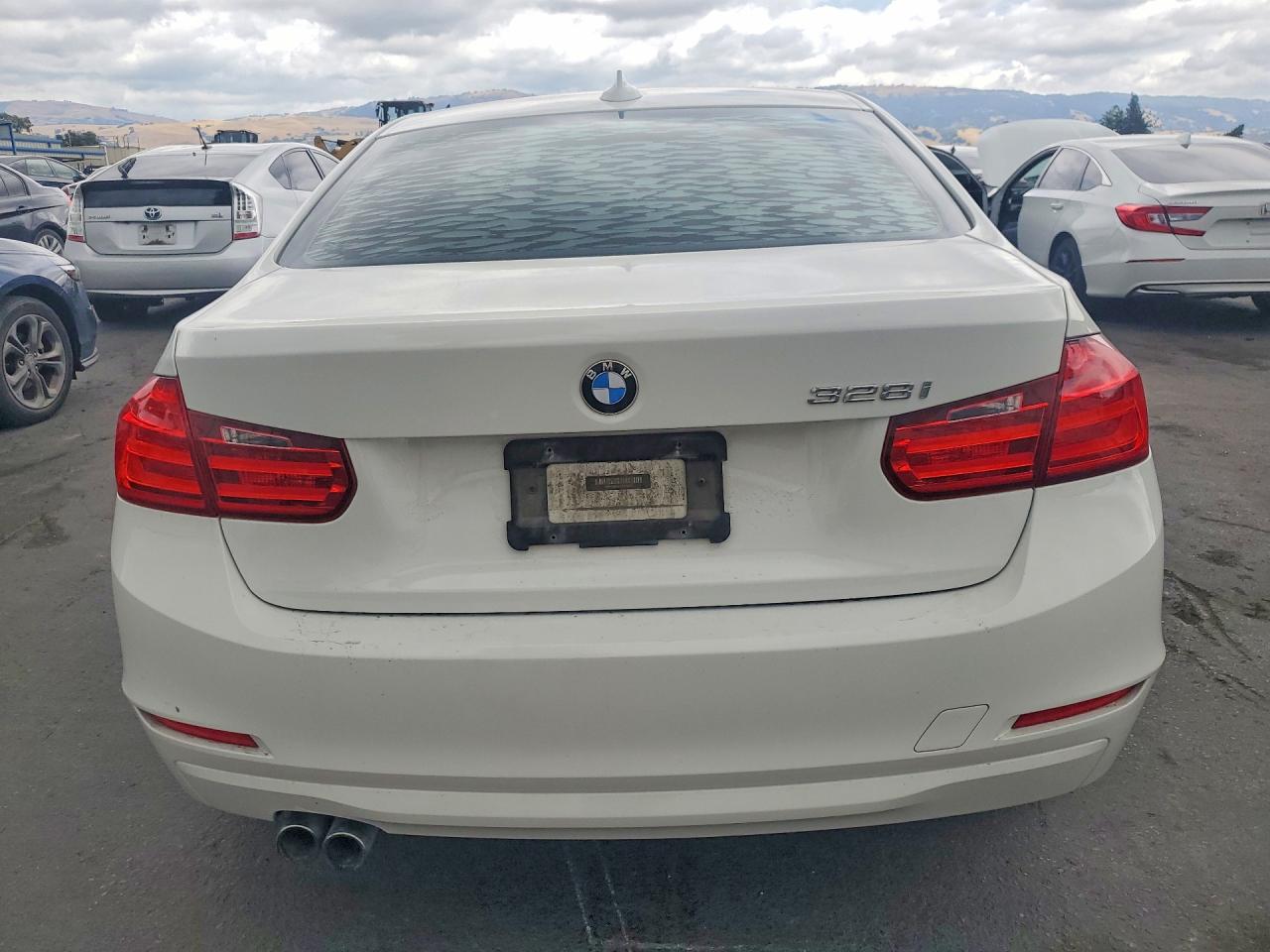 2015 Bmw 328 I White vin: WBA3A5C51FF606215