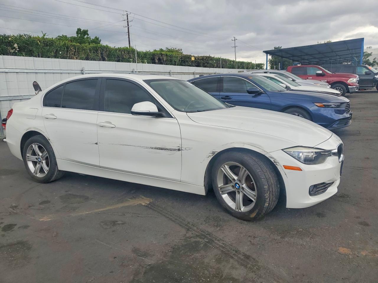 2015 Bmw 328 I White vin: WBA3A5C51FF606215