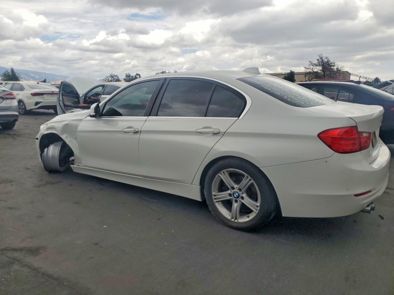 2015 Bmw 328 I White vin: WBA3A5C51FF606215