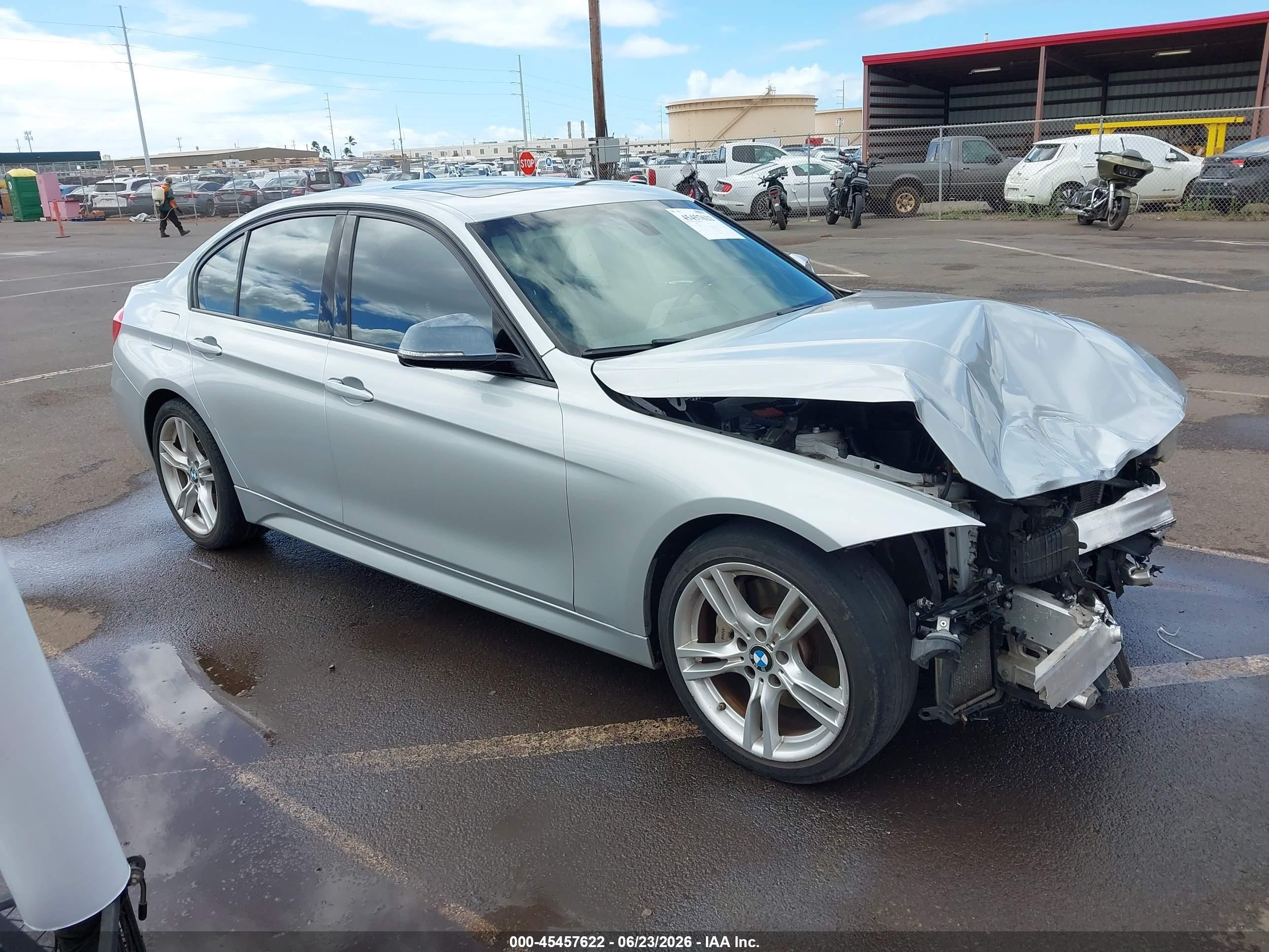 2015 Bmw 328i   Silver vin: WBA3A5C51FF607963