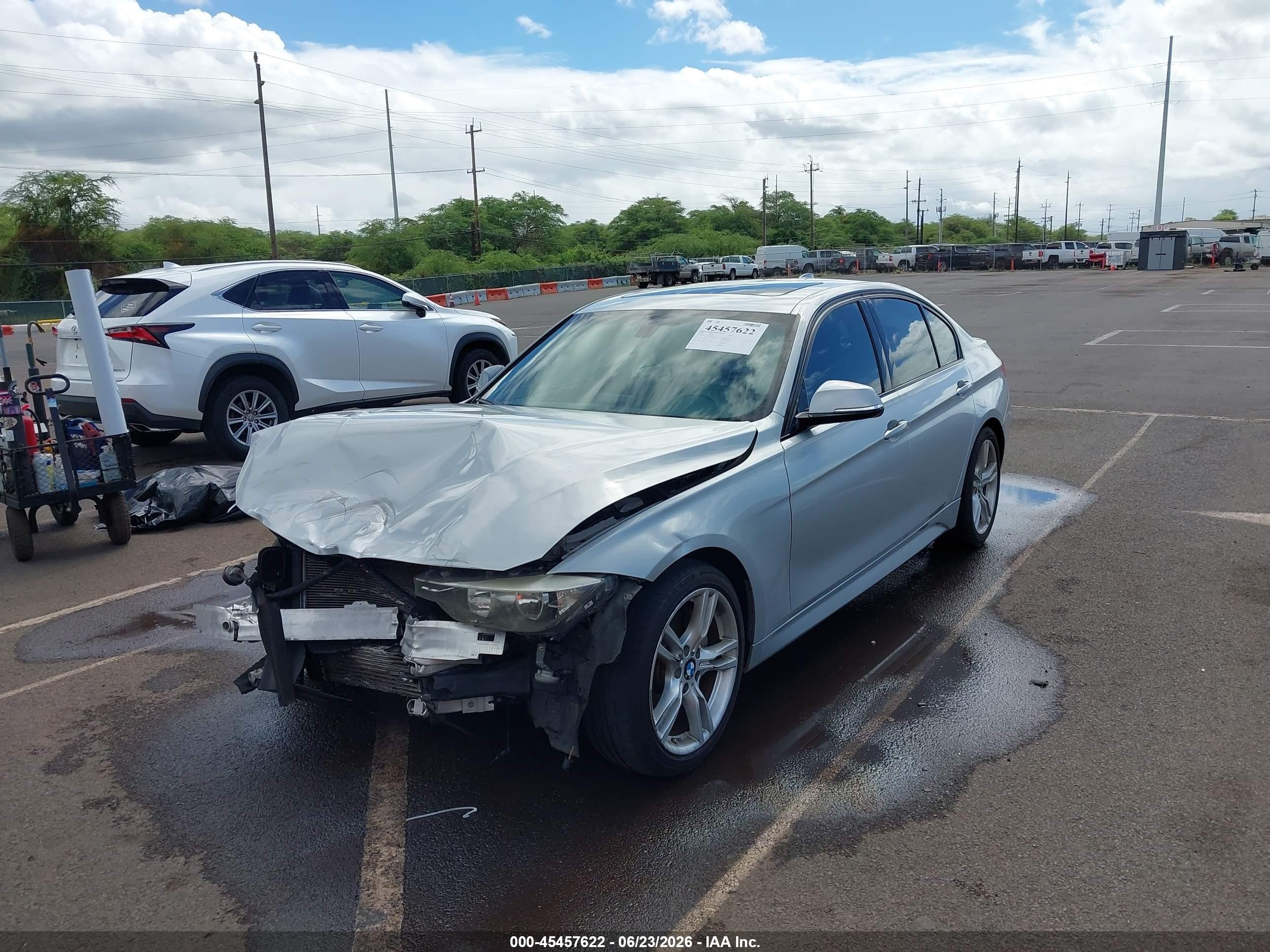 2015 Bmw 328i   Silver vin: WBA3A5C51FF607963