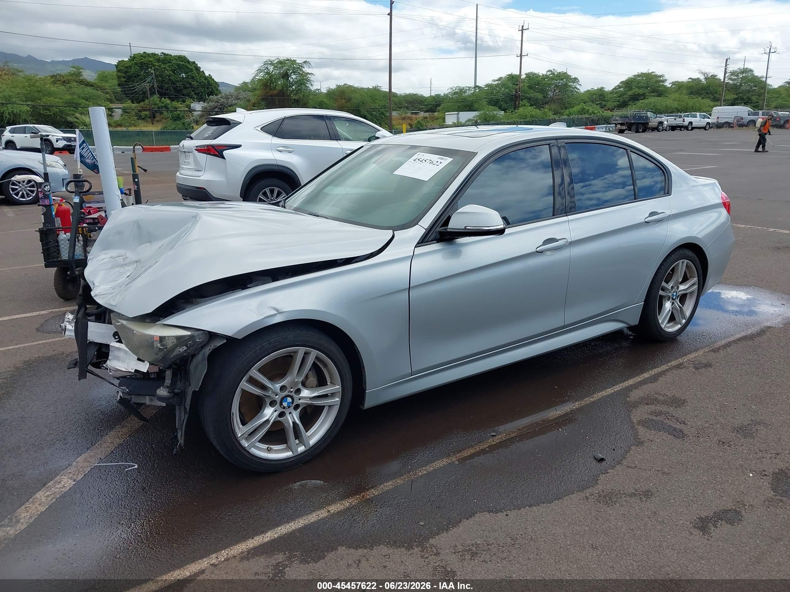 2015 Bmw 328i   Silver vin: WBA3A5C51FF607963
