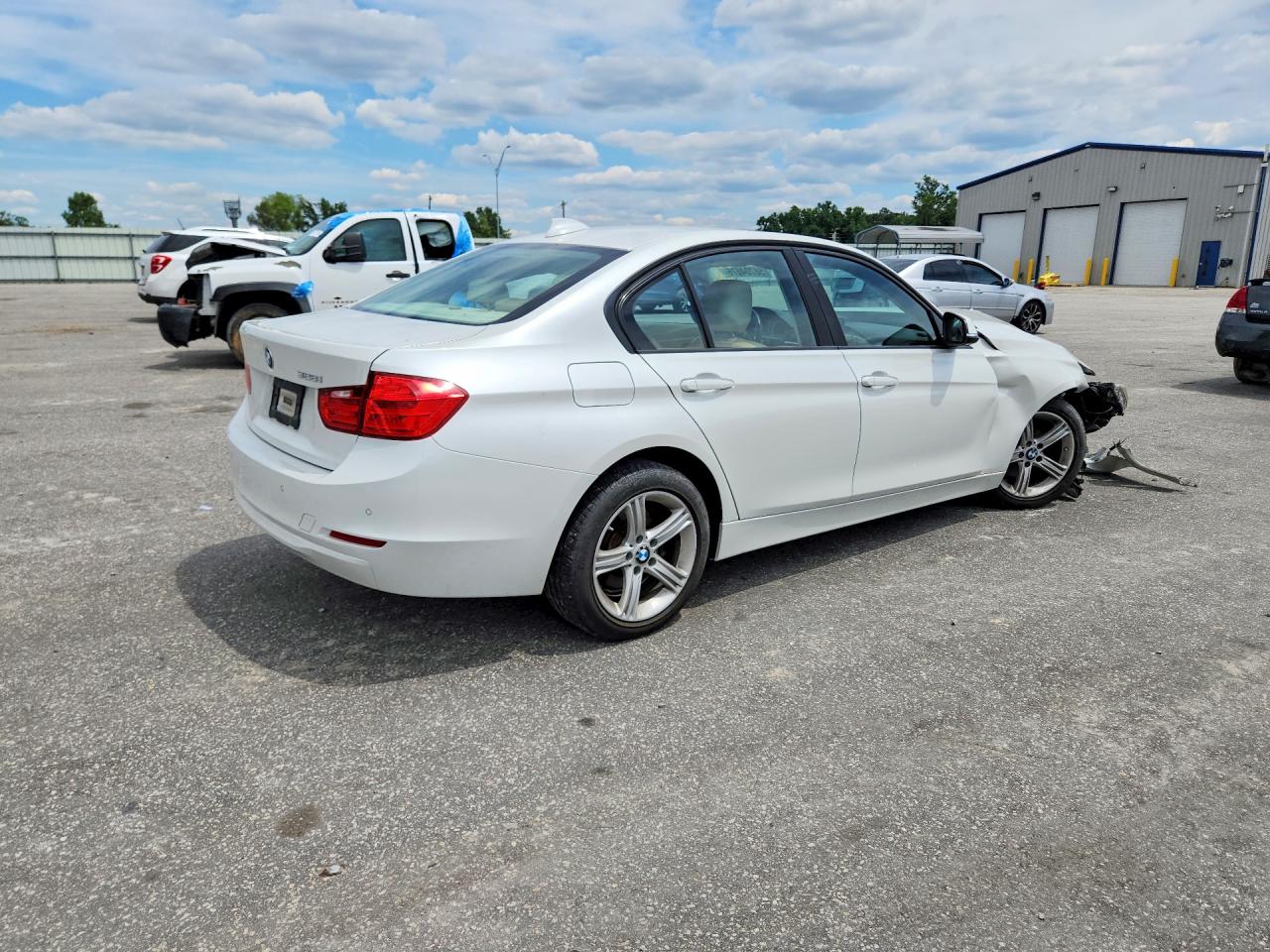 2015 Bmw 328 I White vin: WBA3A5C51FF610166
