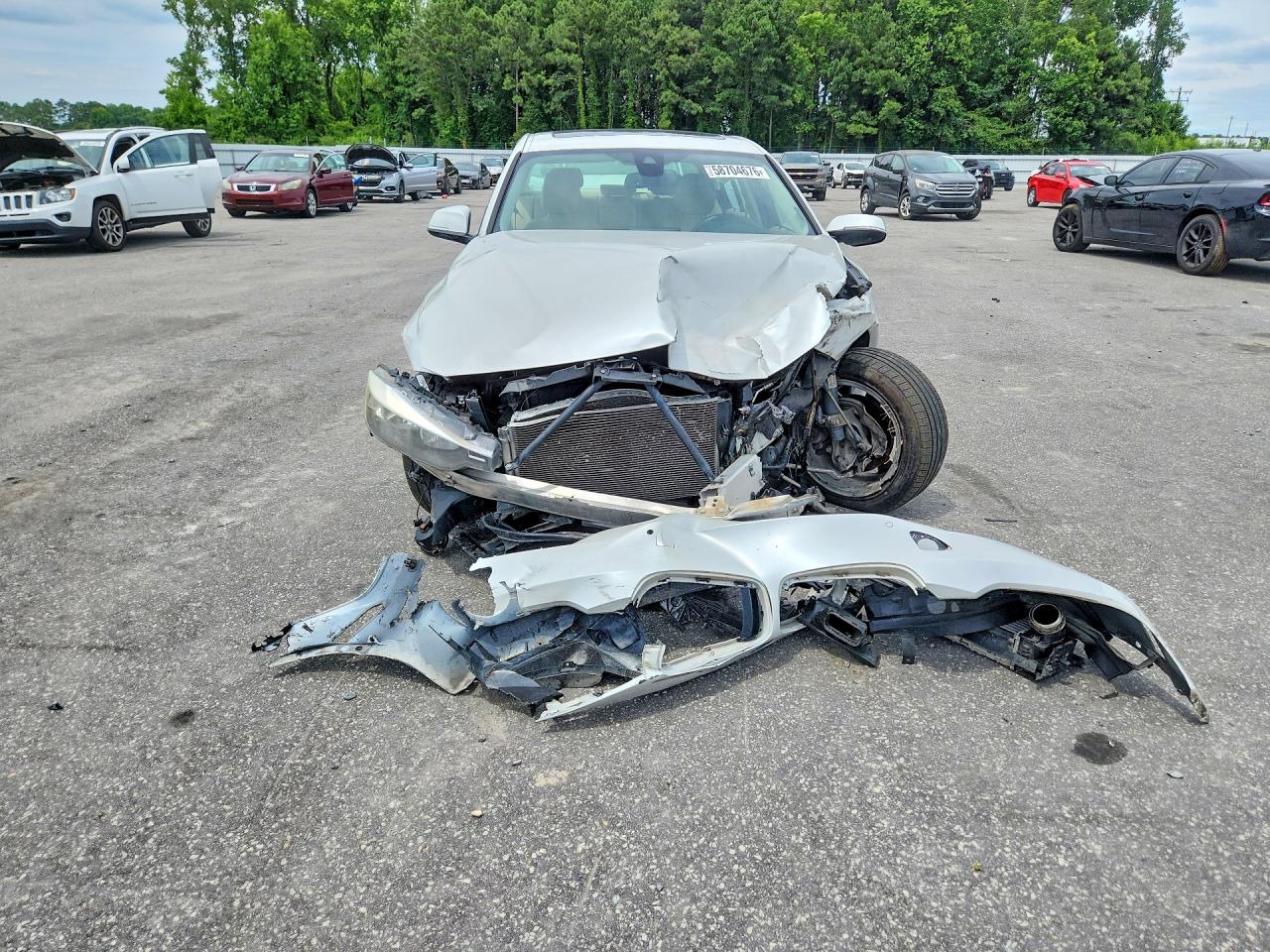 2015 Bmw 328 I White vin: WBA3A5C51FF610166