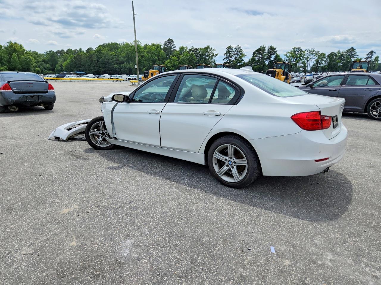 2015 Bmw 328 I White vin: WBA3A5C51FF610166