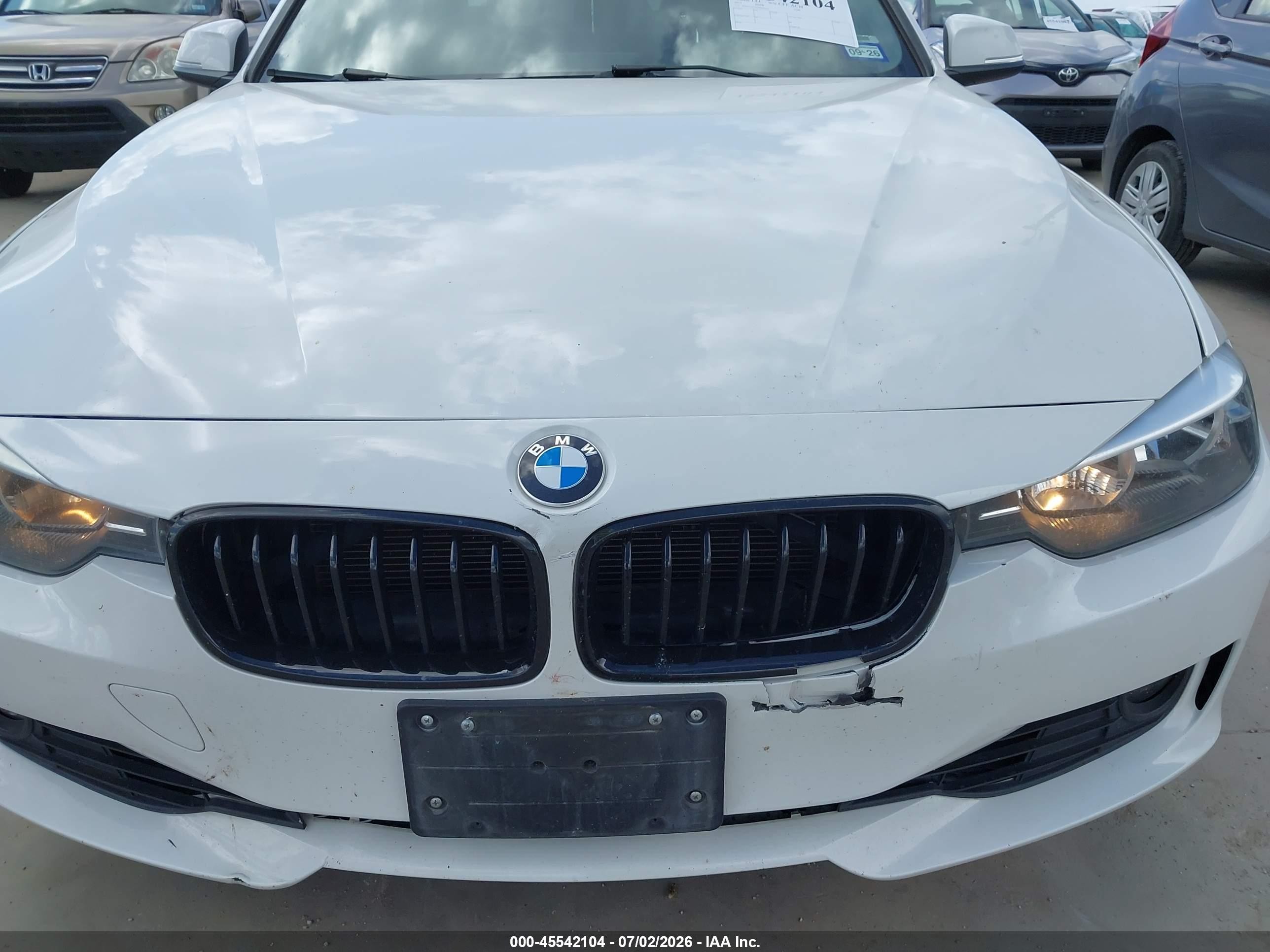 2015 Bmw 328i   White vin: WBA3A5C51FP605415