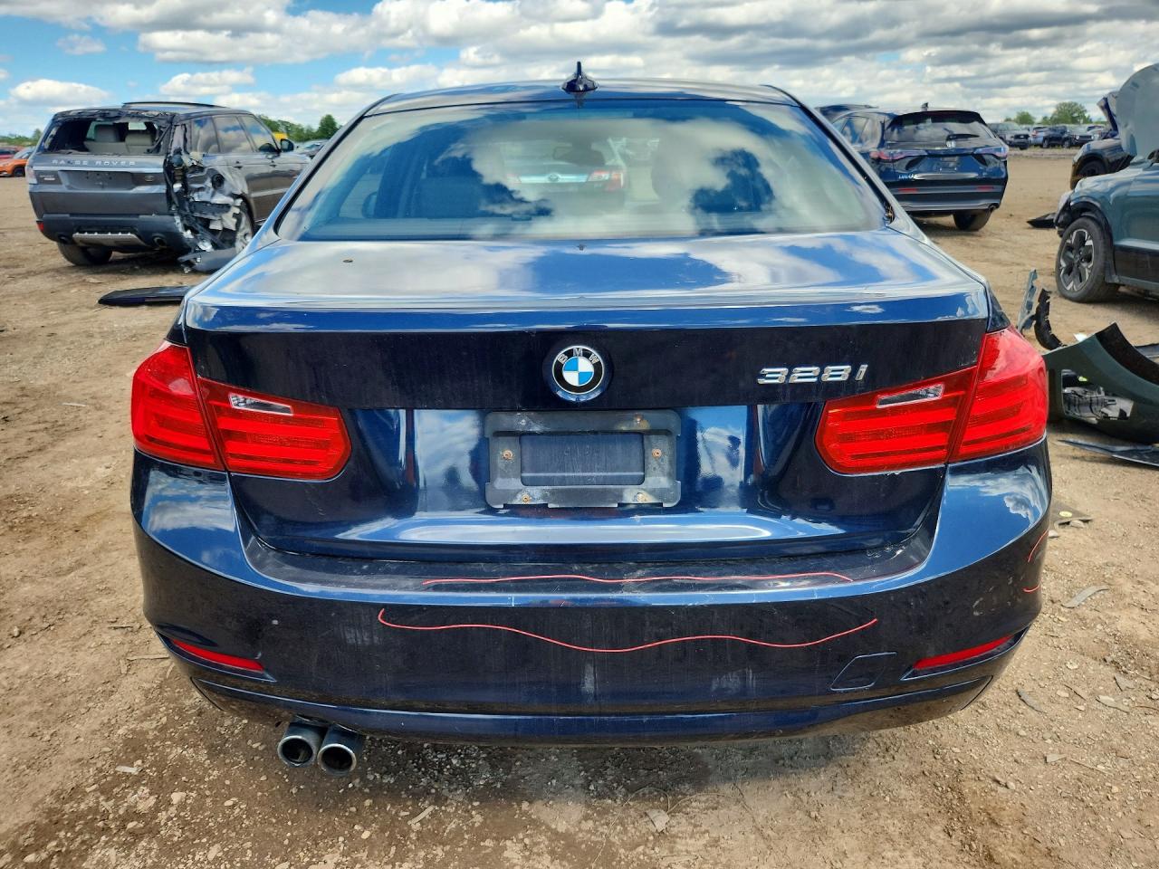 2014 Bmw 328 I Blue vin: WBA3A5C52EF453519
