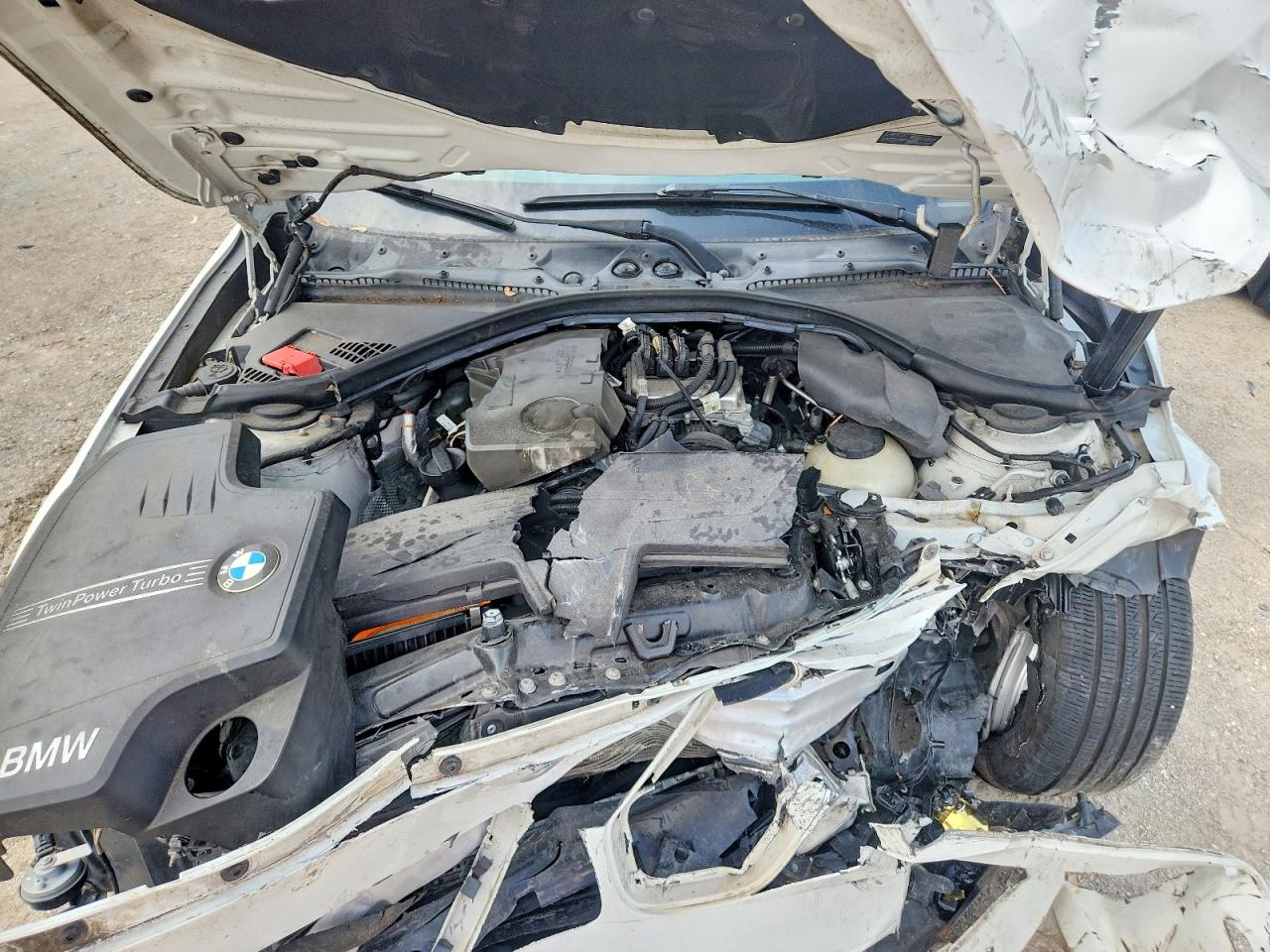 2014 Bmw 328 I White vin: WBA3A5C52EF605105