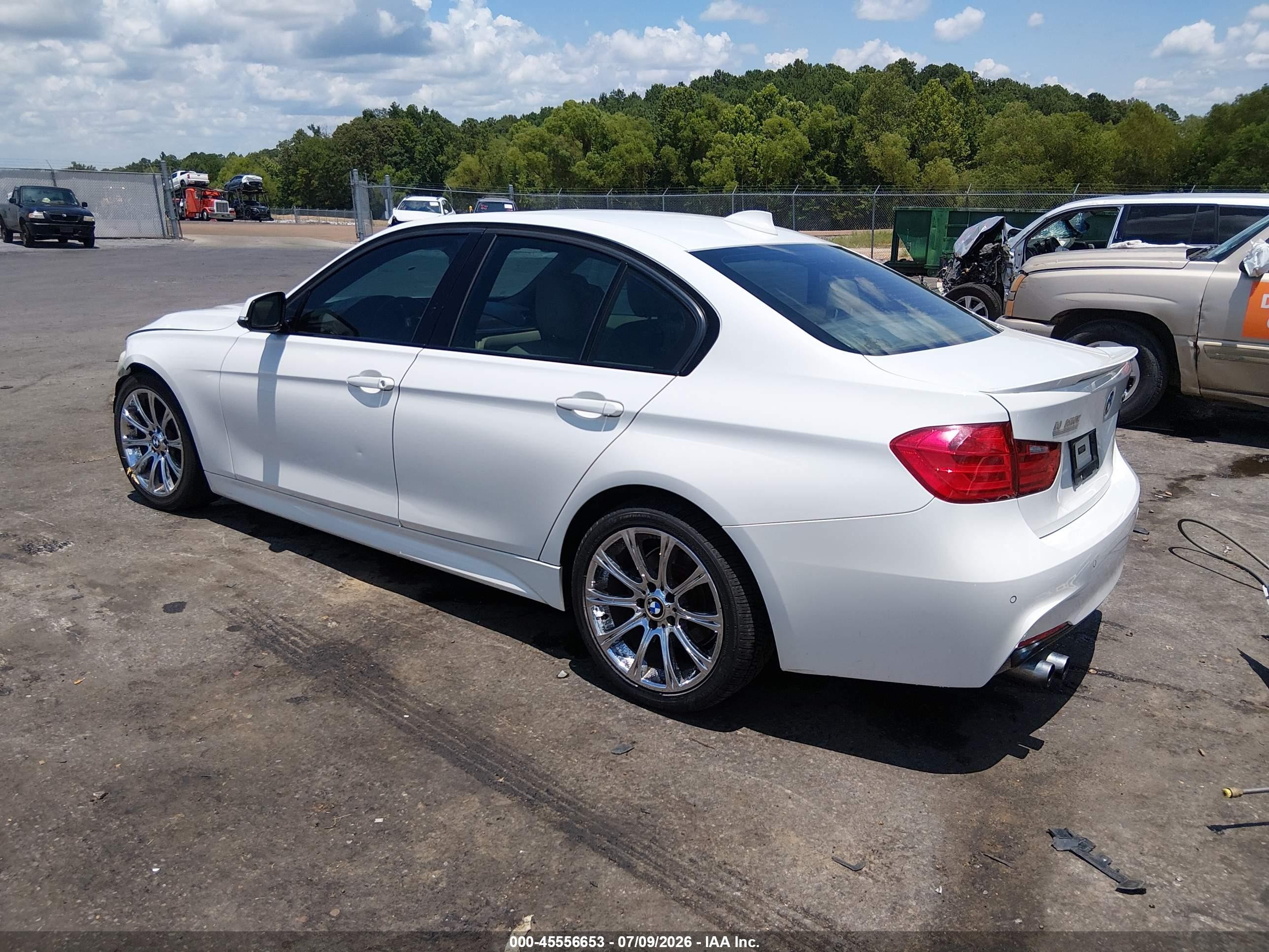 2014 Bmw 328i   White vin: WBA3A5C52EF605881