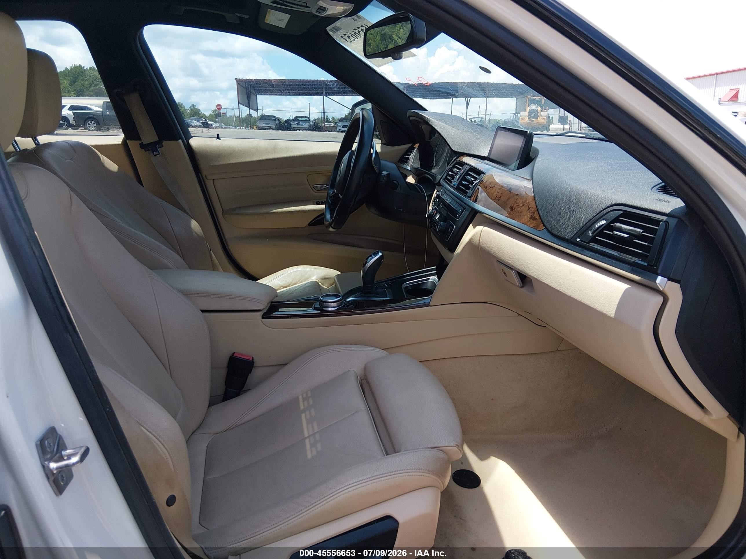 2014 Bmw 328i   White vin: WBA3A5C52EF605881