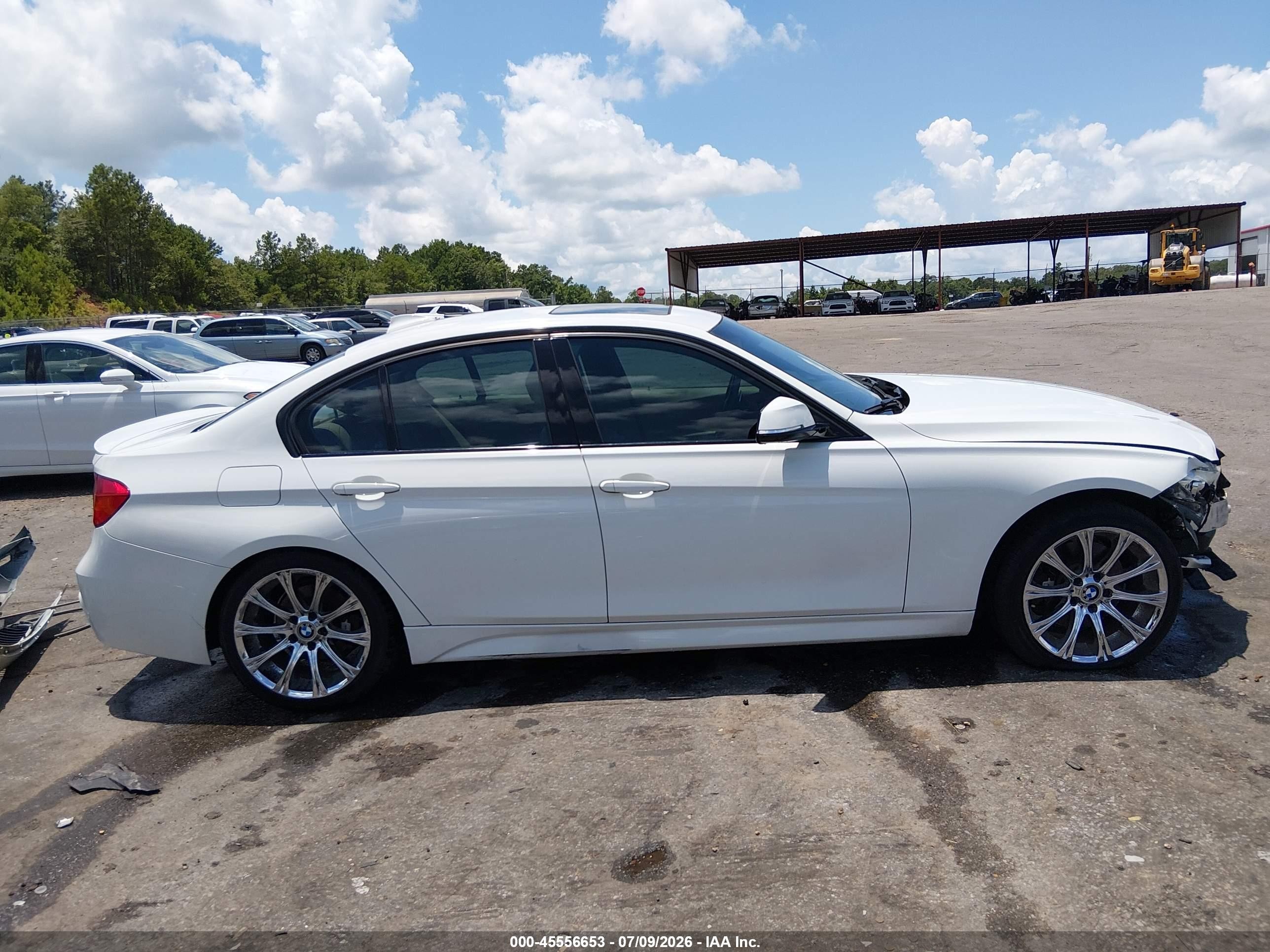 2014 Bmw 328i   White vin: WBA3A5C52EF605881