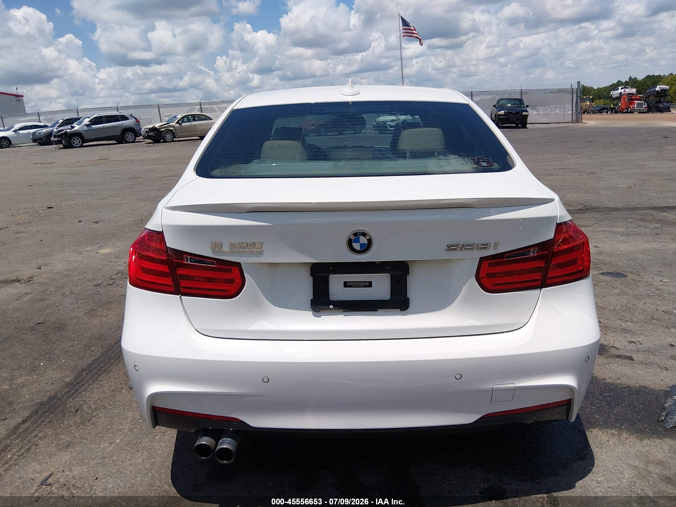 2014 Bmw 328i   White vin: WBA3A5C52EF605881