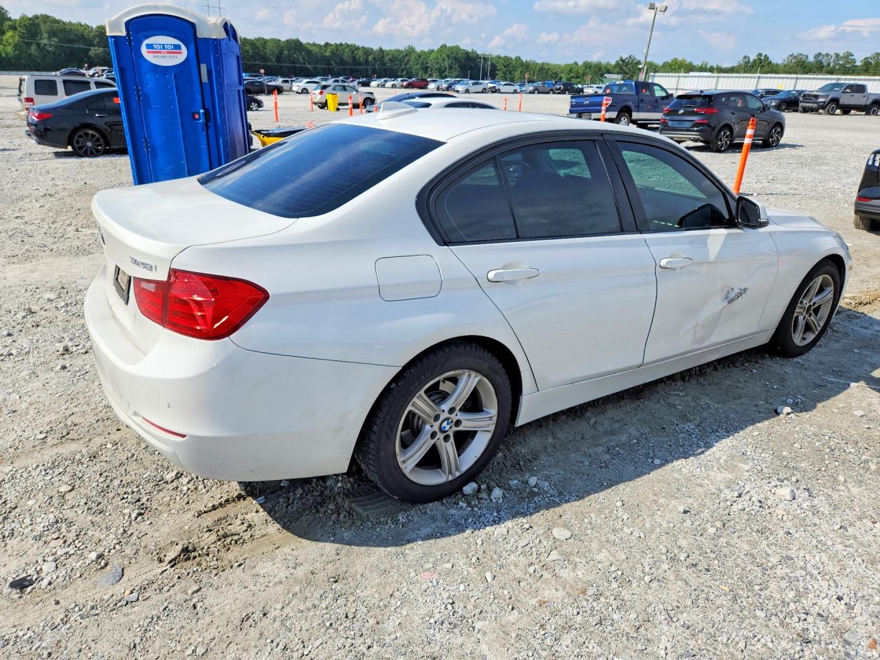 2015 Bmw 328 I White vin: WBA3A5C52FF607180