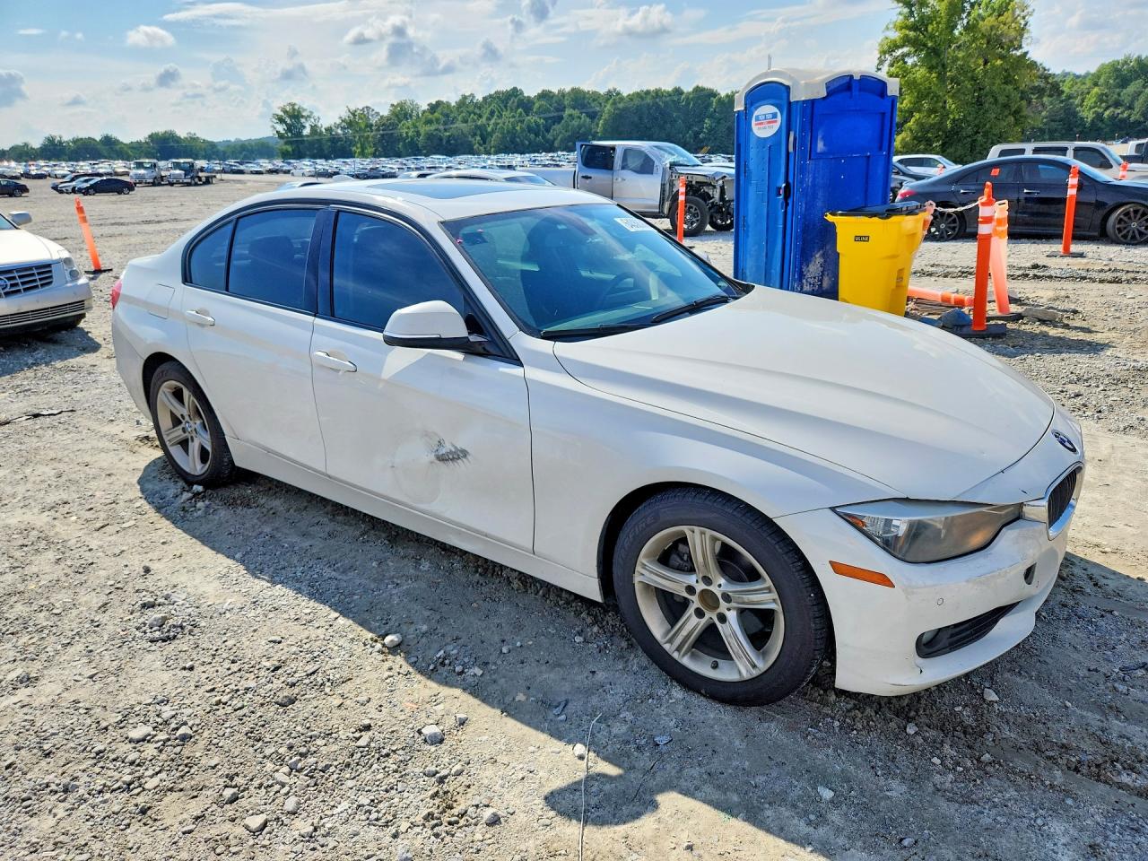 2015 Bmw 328 I White vin: WBA3A5C52FF607180