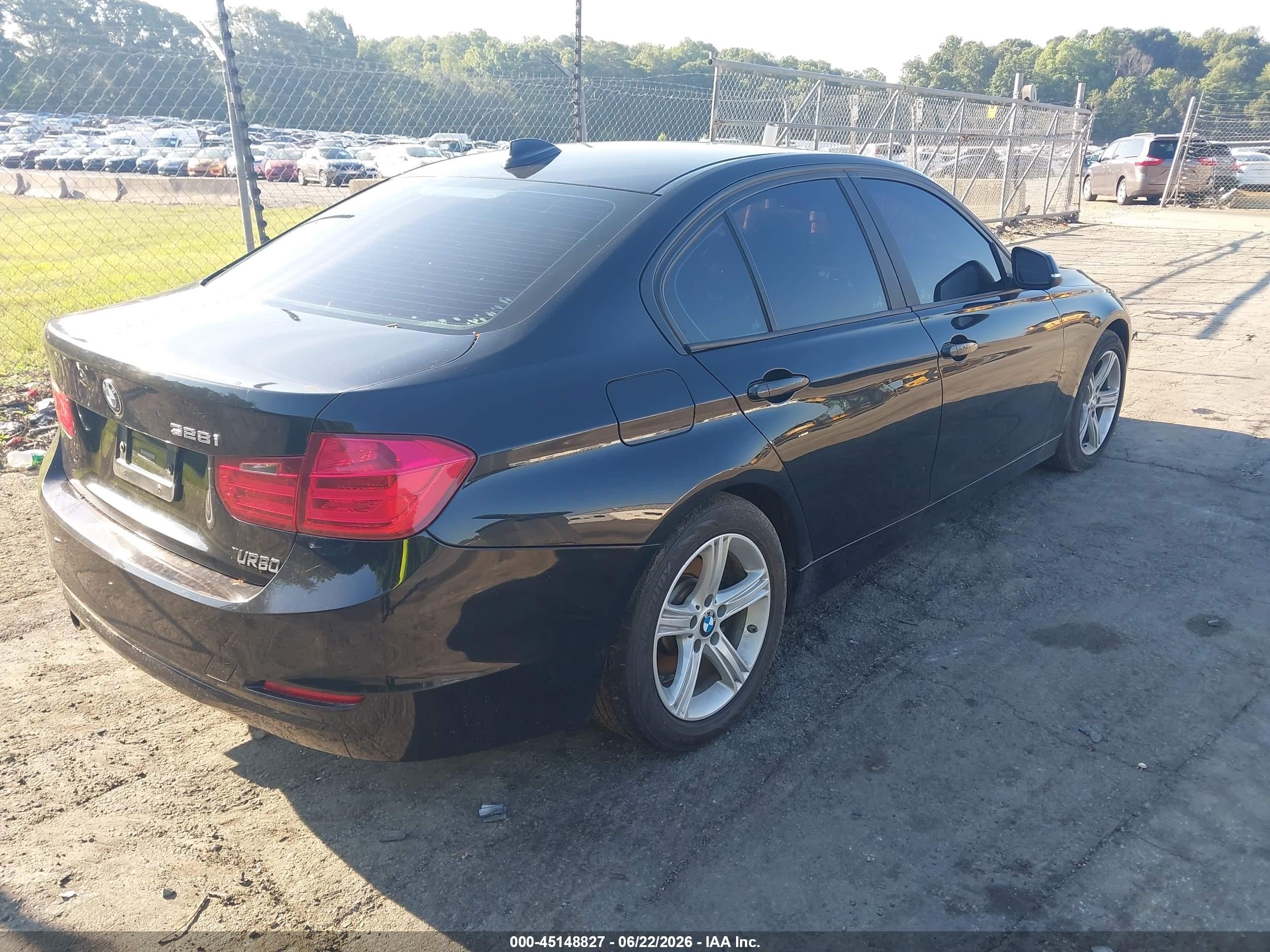 2015 Bmw 328i   Black vin: WBA3A5C52FF609110