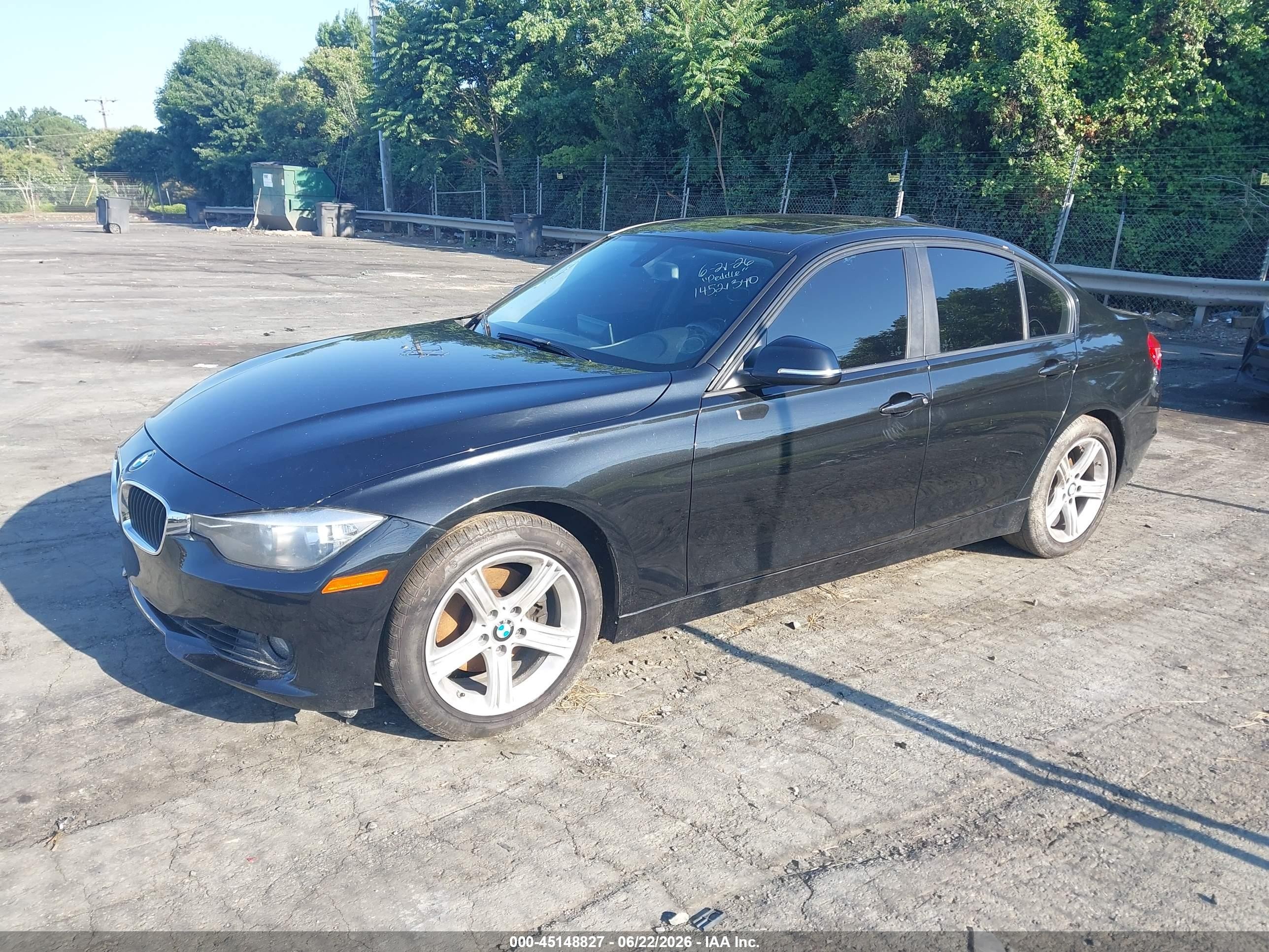 2015 Bmw 328i   Black vin: WBA3A5C52FF609110