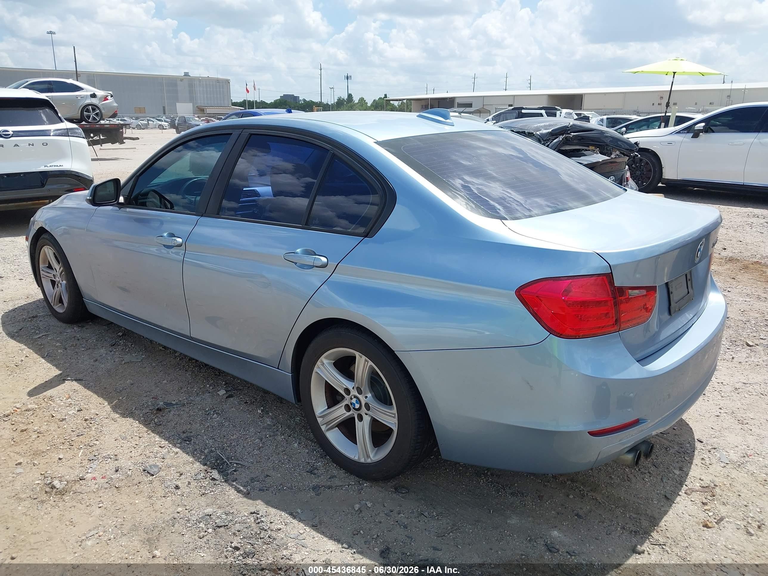 2012 Bmw 328i   Light Blue vin: WBA3A5C53CF344595