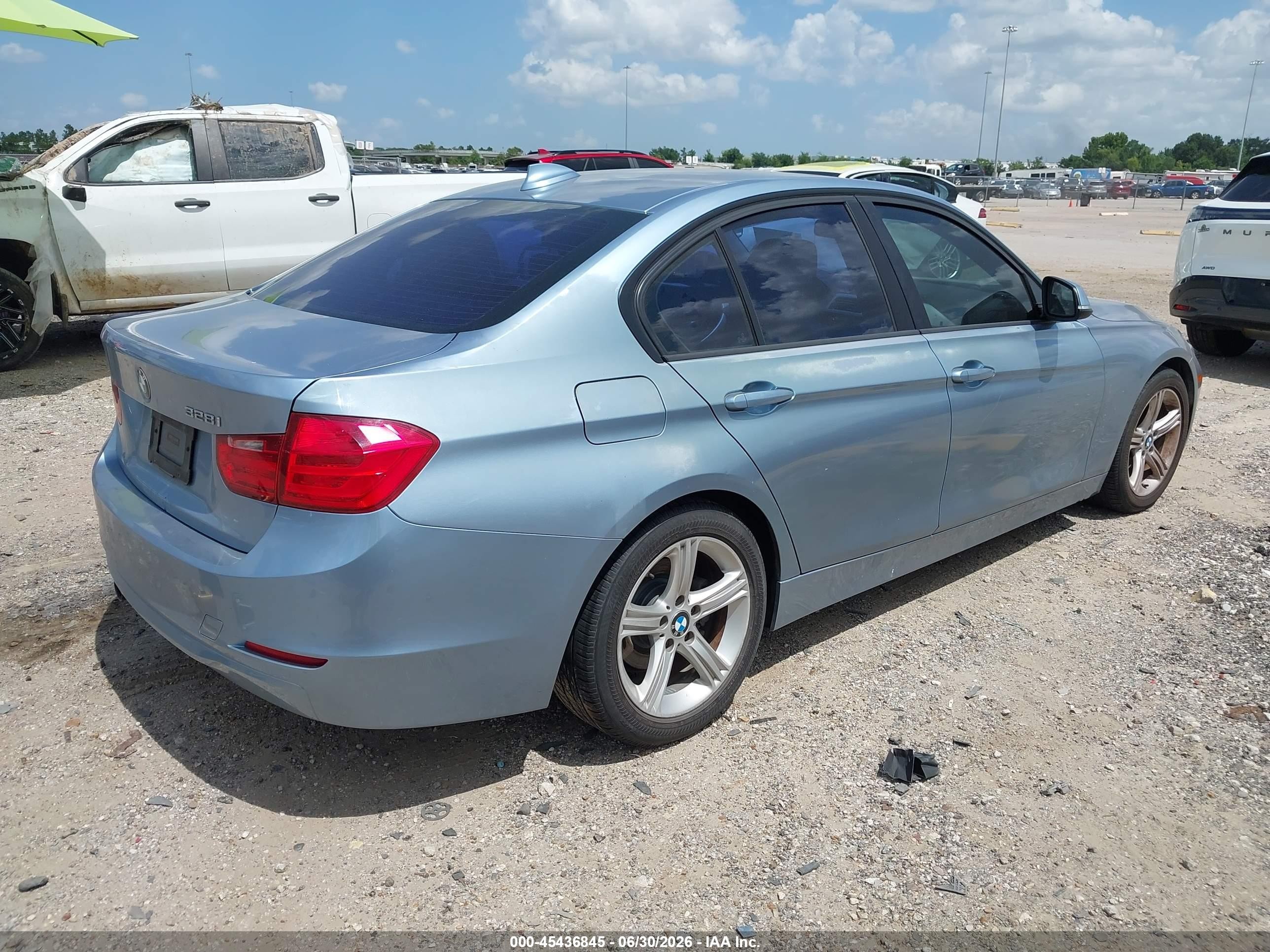 2012 Bmw 328i   Light Blue vin: WBA3A5C53CF344595