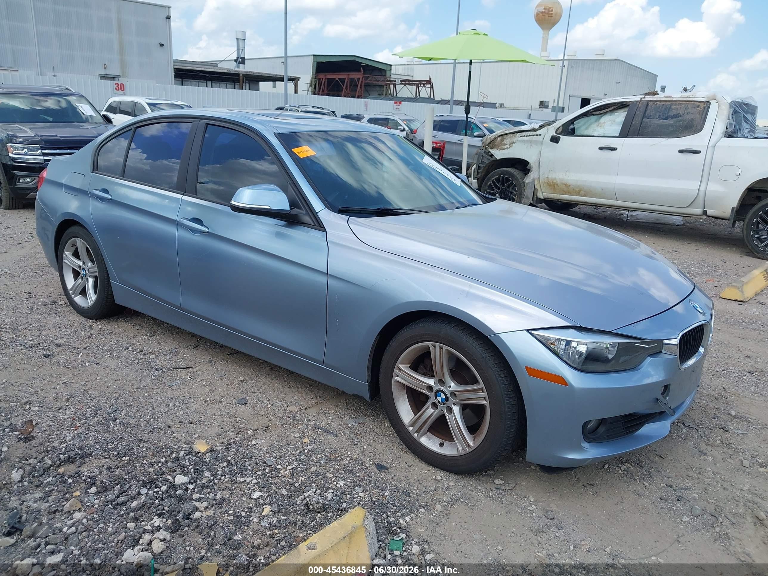 2012 Bmw 328i   Light Blue vin: WBA3A5C53CF344595