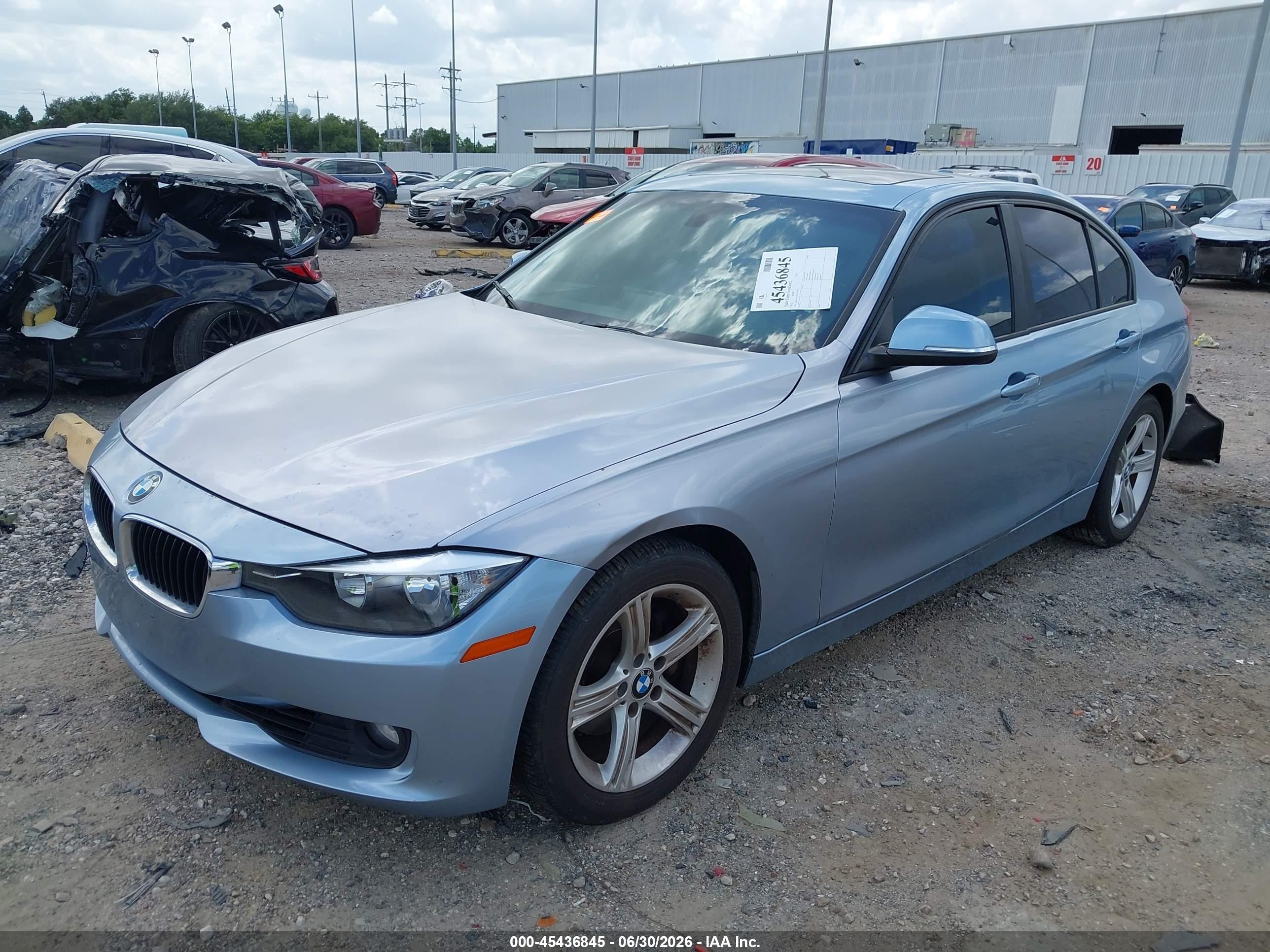 2012 Bmw 328i   Light Blue vin: WBA3A5C53CF344595