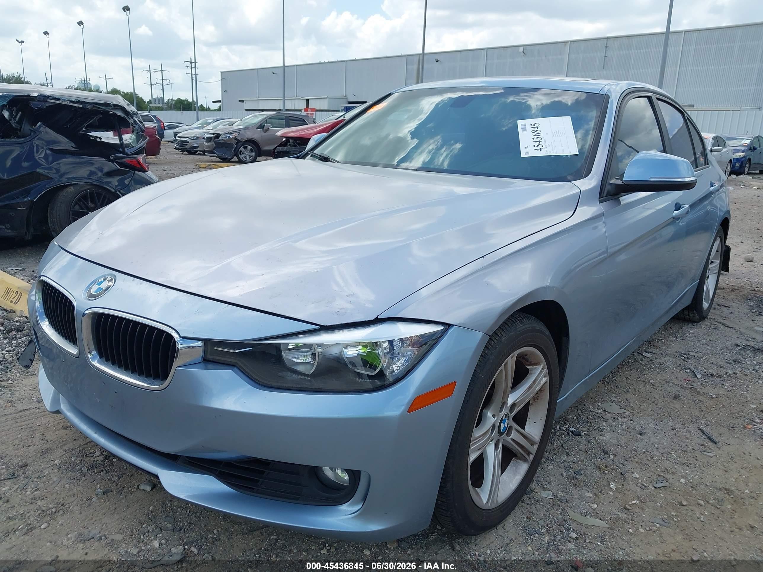 2012 Bmw 328i   Light Blue vin: WBA3A5C53CF344595