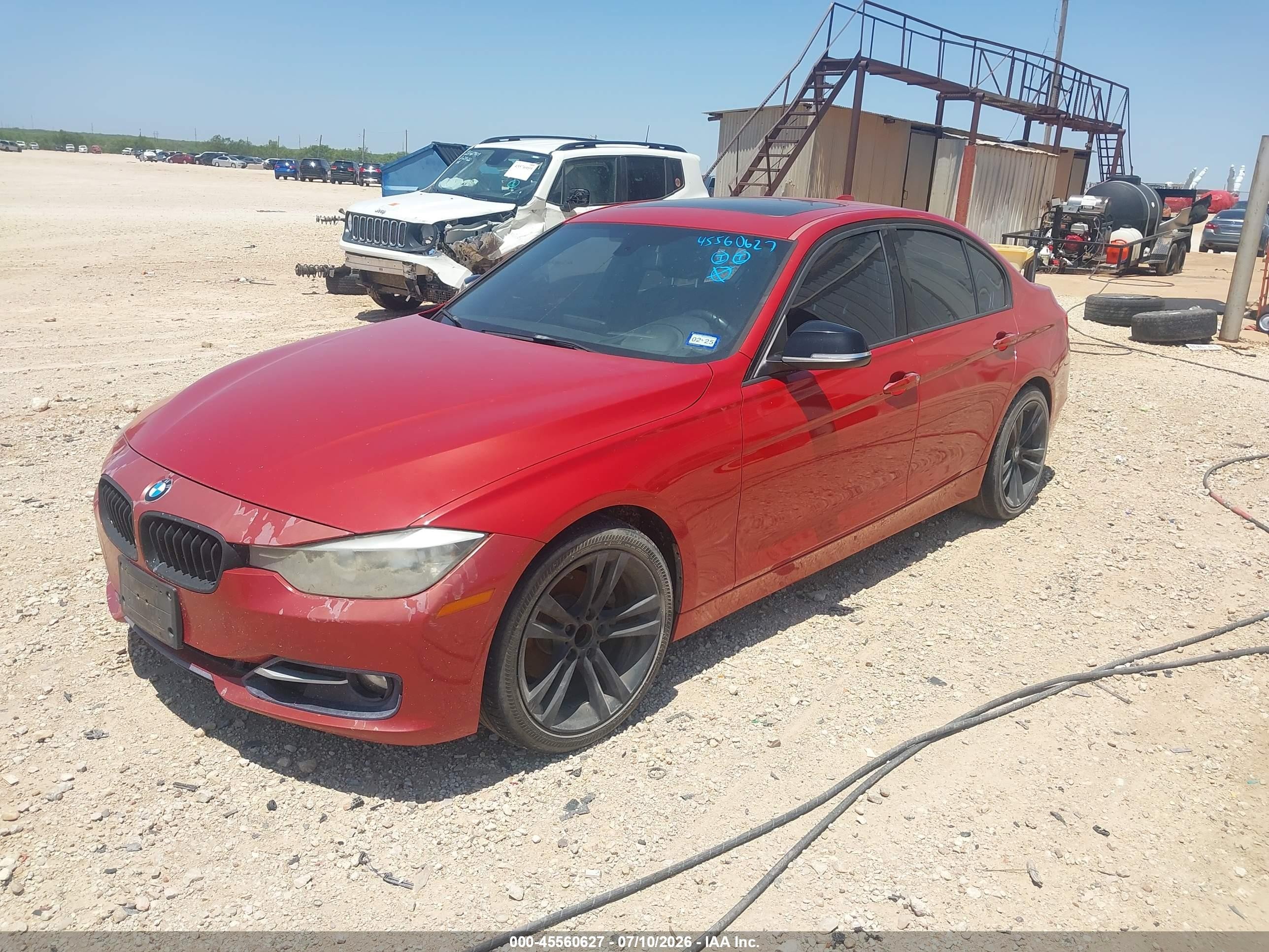 2012 Bmw 328i   Красный vin: WBA3A5C53CF345682