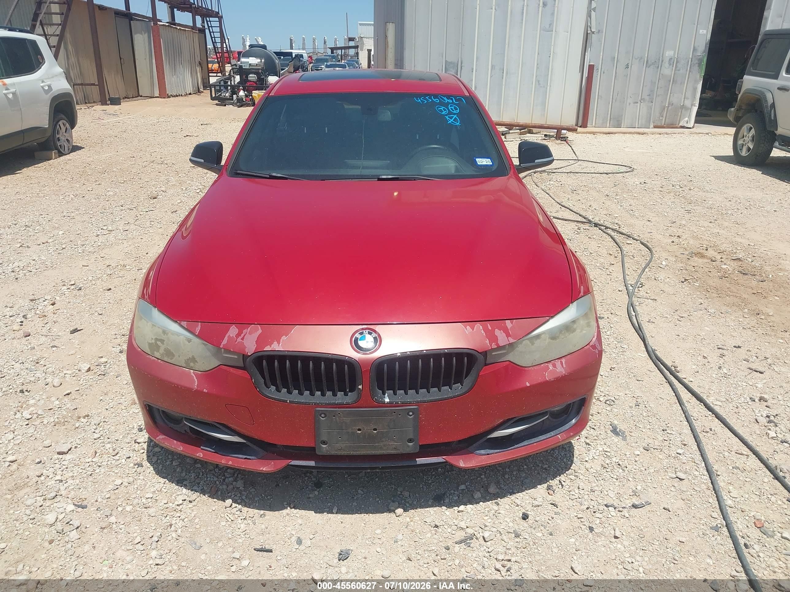 2012 Bmw 328i   Красный vin: WBA3A5C53CF345682