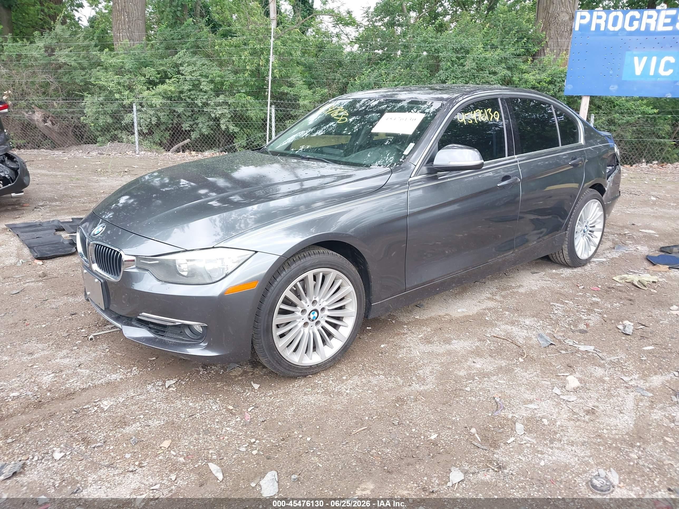 2013 Bmw 328i   Gray vin: WBA3A5C53DF357378