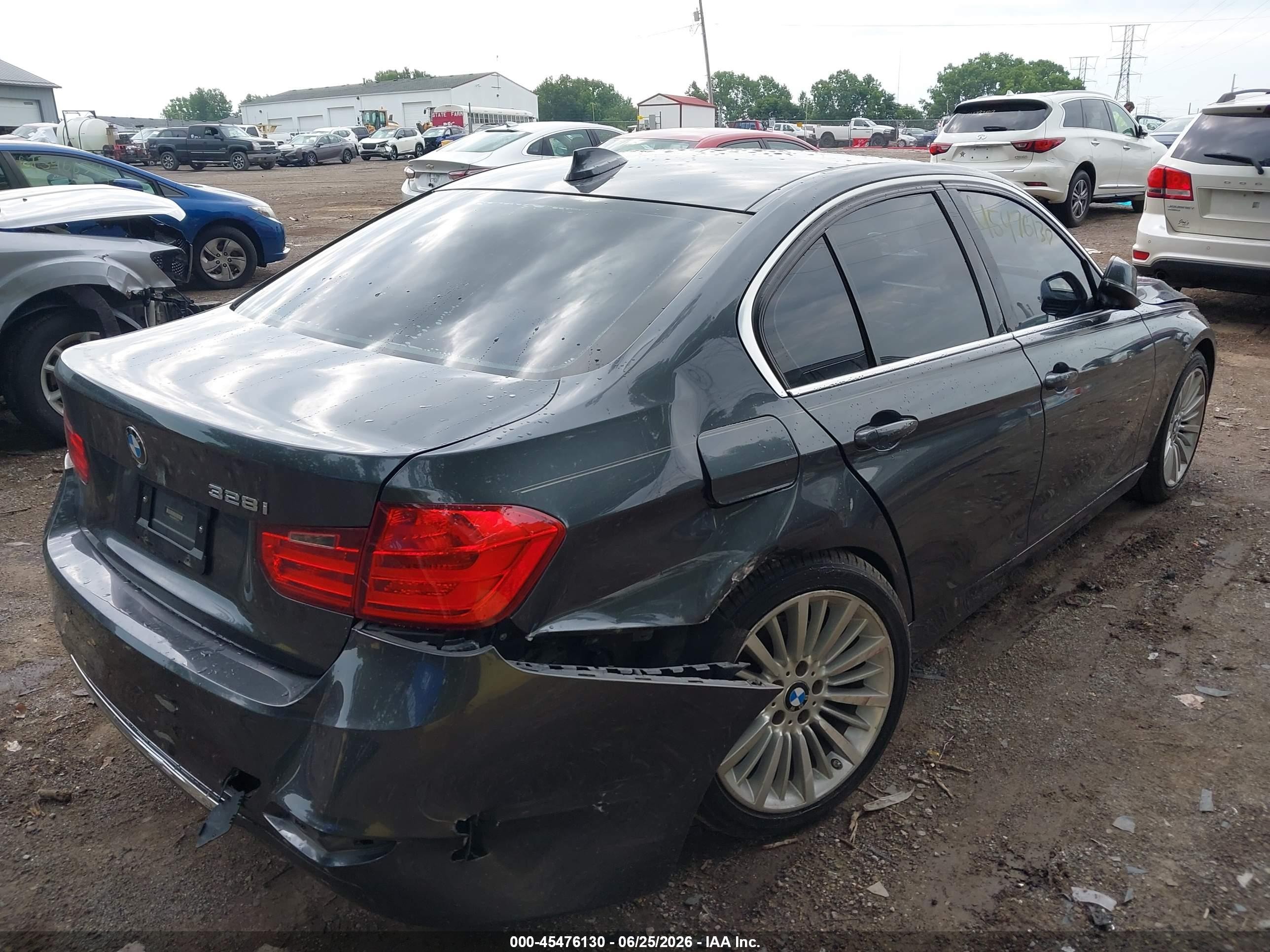 2013 Bmw 328i   Gray vin: WBA3A5C53DF357378