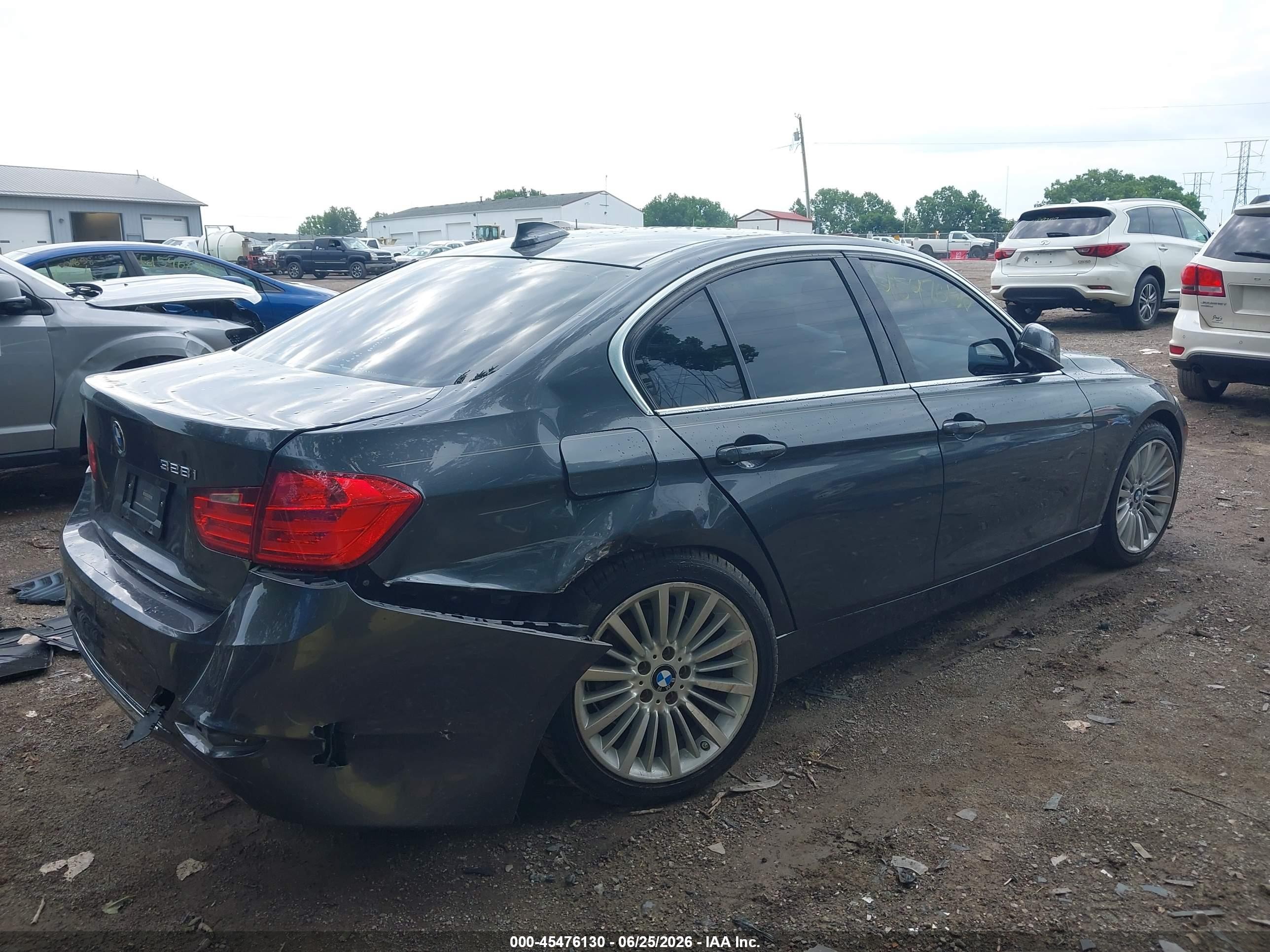 2013 Bmw 328i   Gray vin: WBA3A5C53DF357378