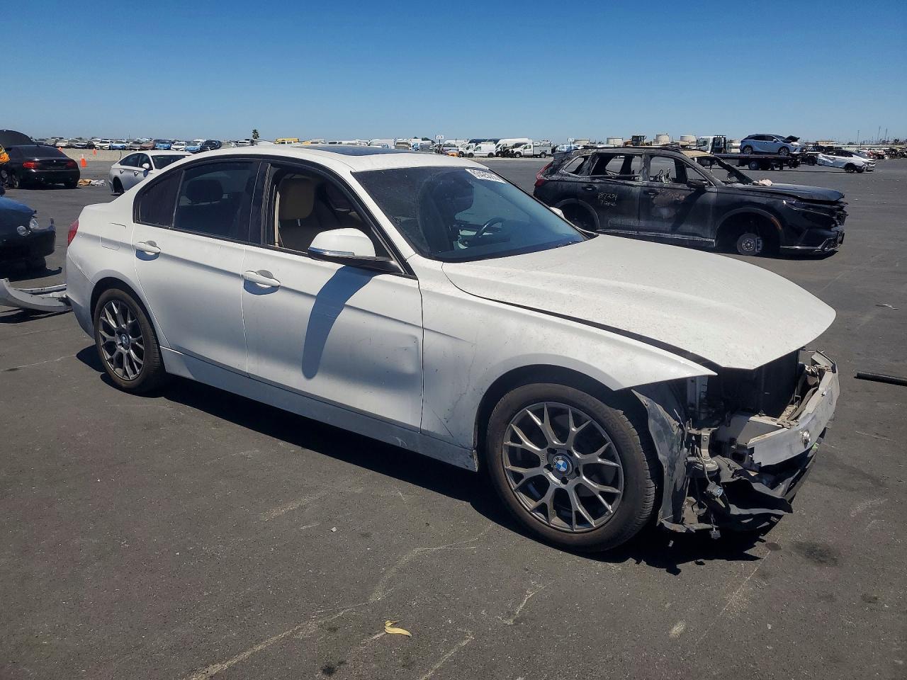 2013 Bmw 328 I White vin: WBA3A5C53DJ462869