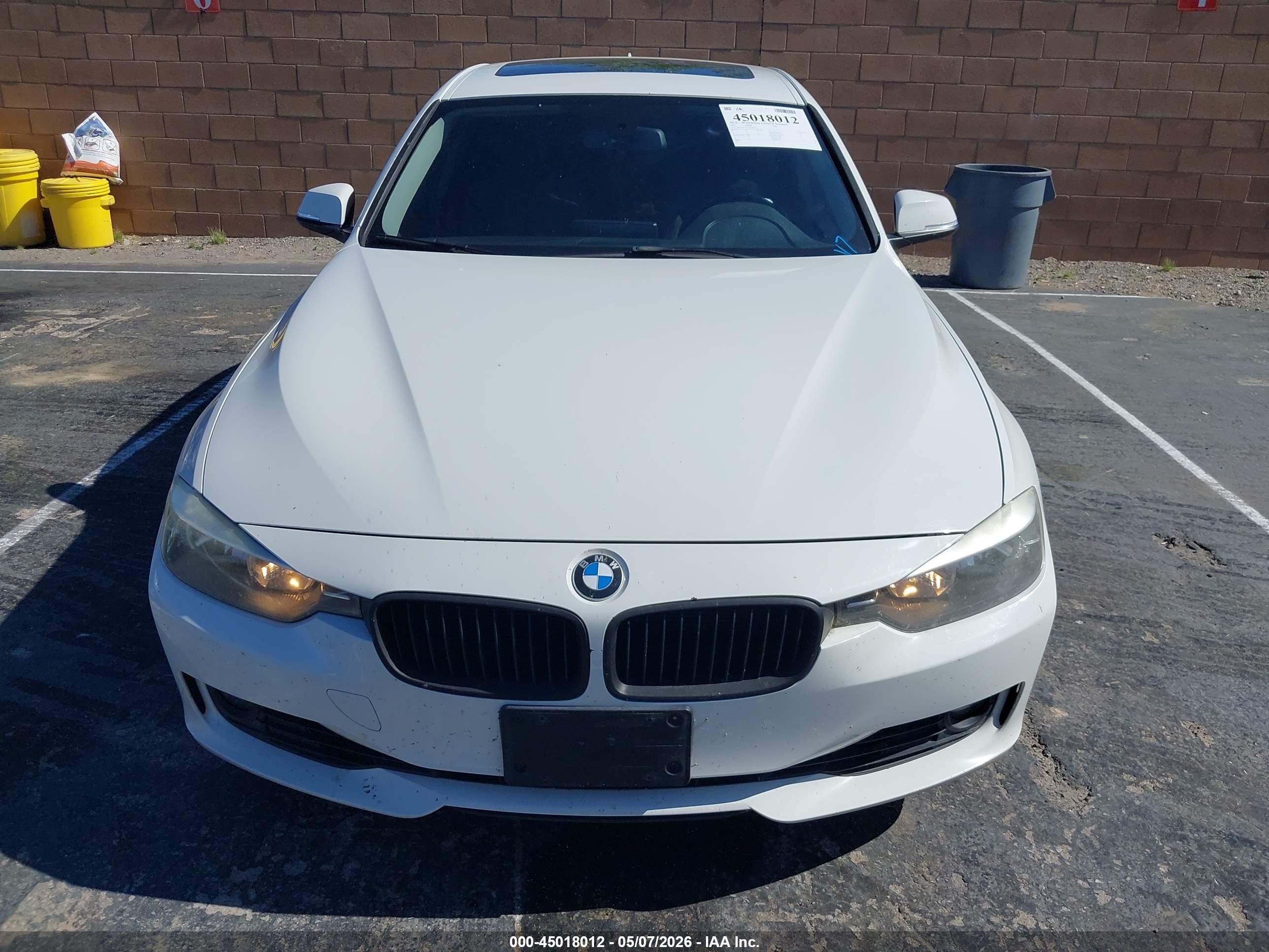 2013 Bmw 328i   White vin: WBA3A5C53DJ584597