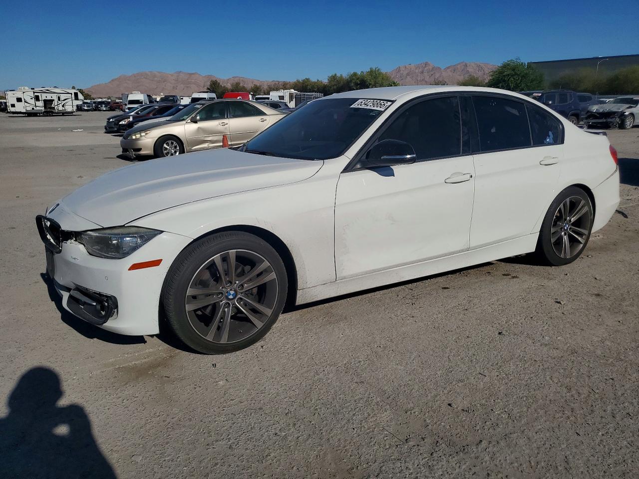 2014 Bmw 328 I White vin: WBA3A5C53EF605551