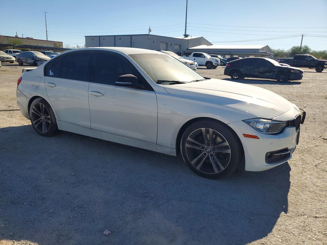 2014 Bmw 328 I White vin: WBA3A5C53EF605551