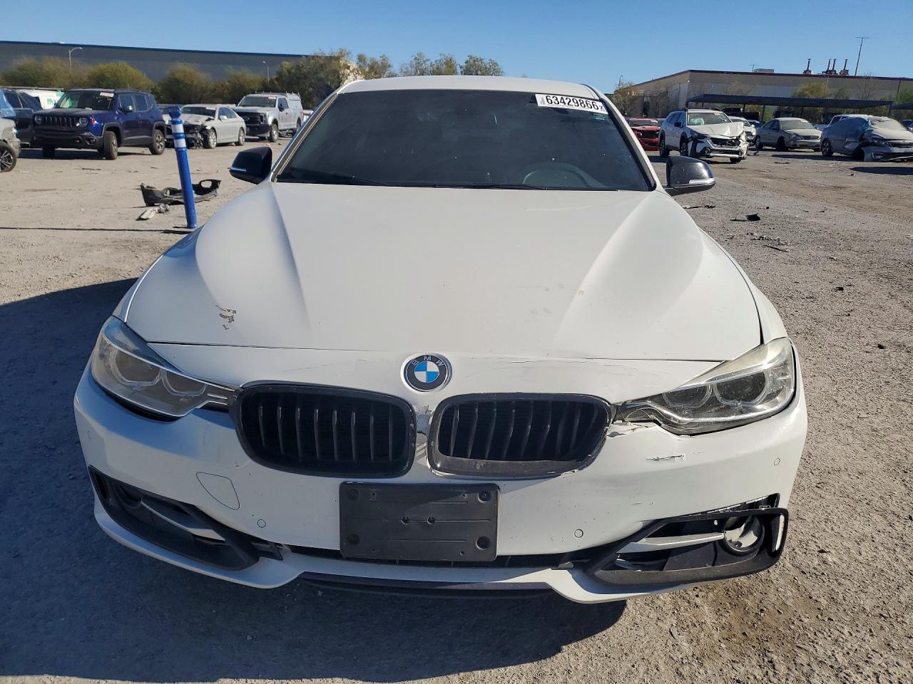2014 Bmw 328 I White vin: WBA3A5C53EF605551