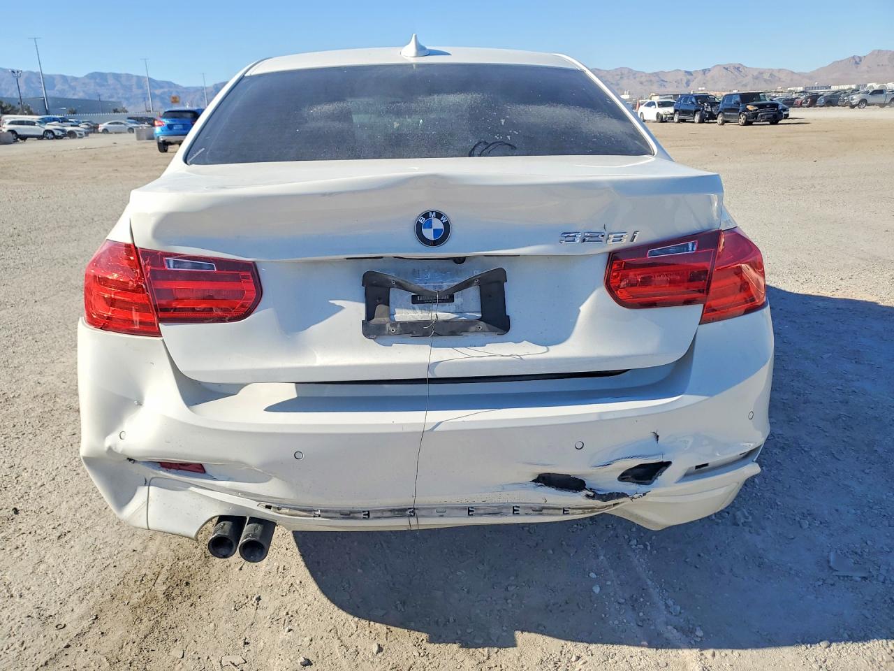 2014 Bmw 328 I White vin: WBA3A5C53EF605551