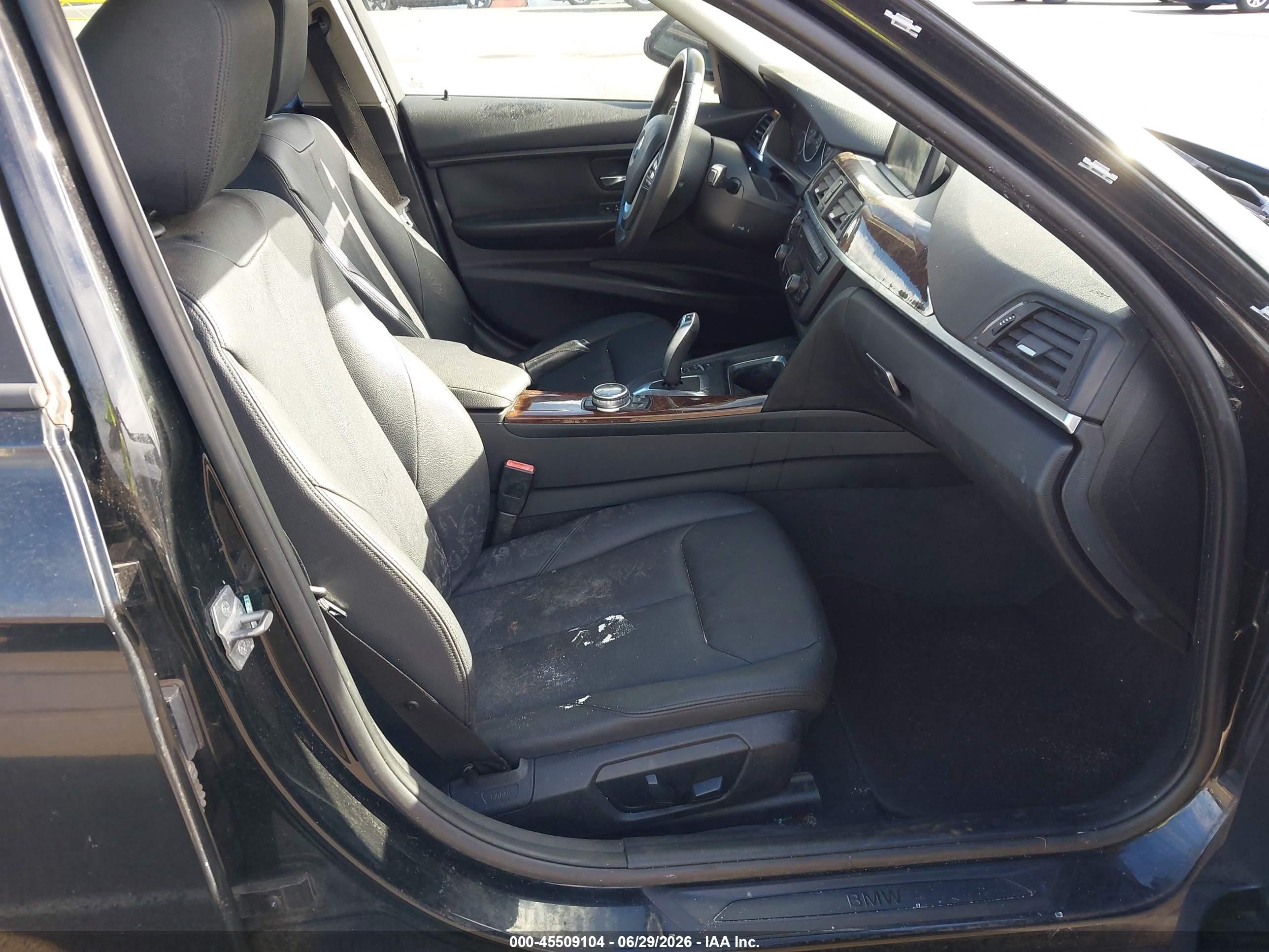 2014 Bmw 328i Черный vin: WBA3A5C53EP602885