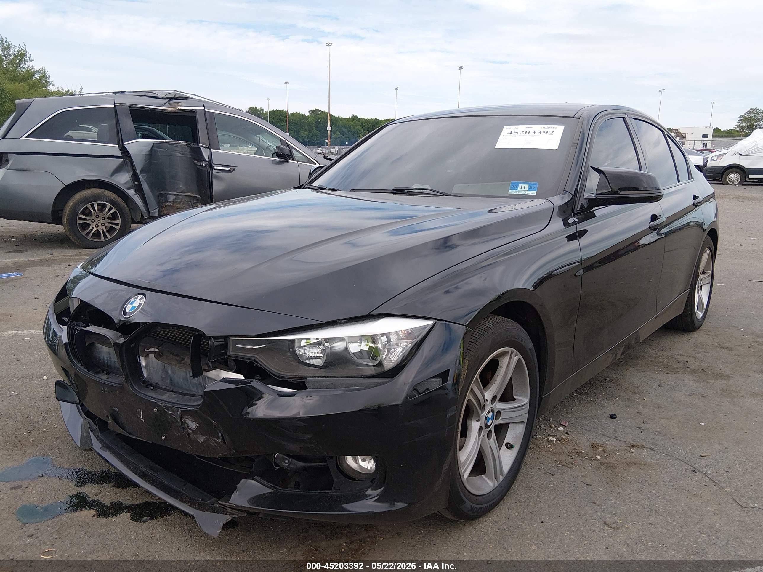 2015 Bmw 328i   Black vin: WBA3A5C53FF606975