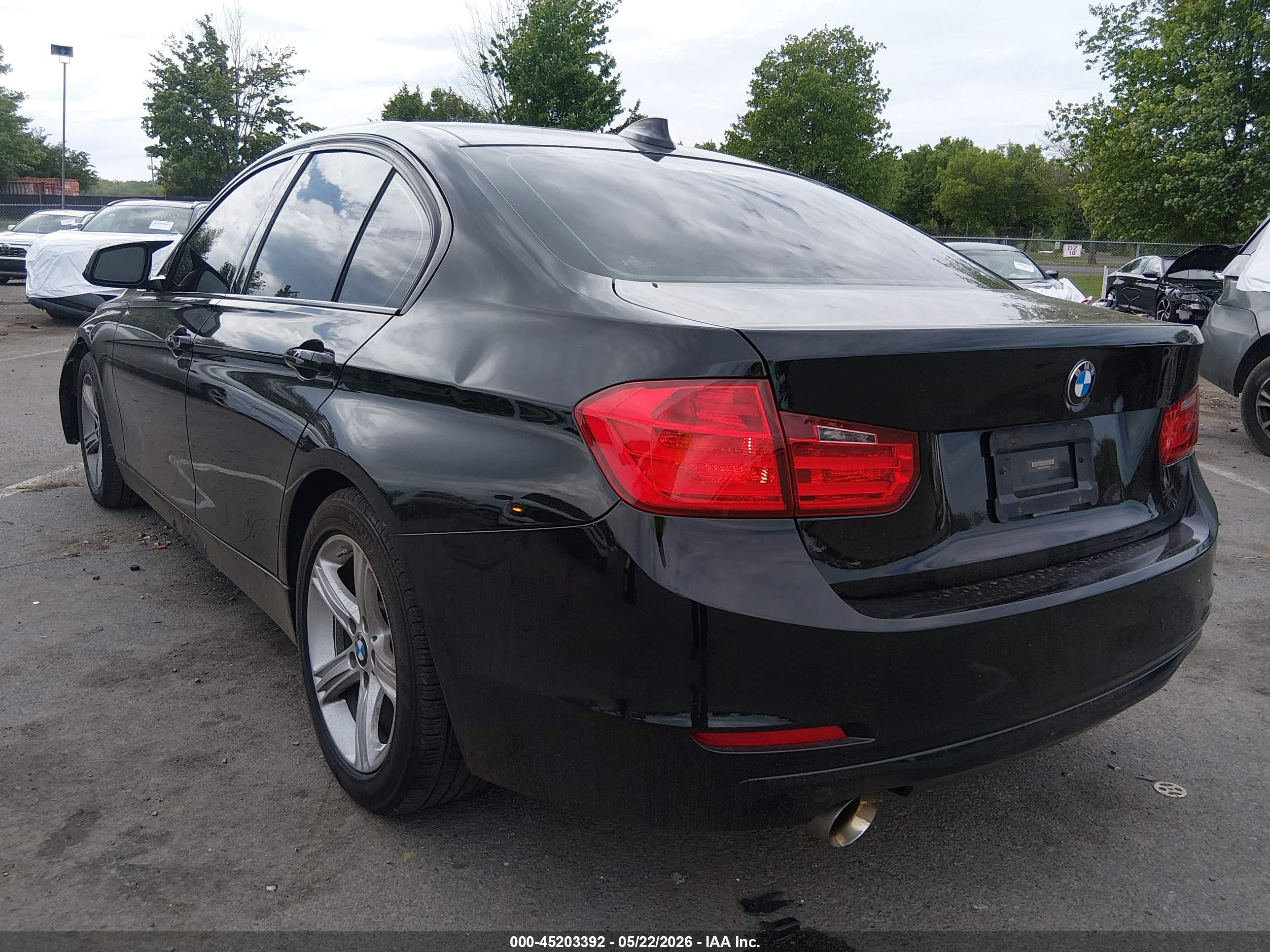 2015 Bmw 328i   Black vin: WBA3A5C53FF606975