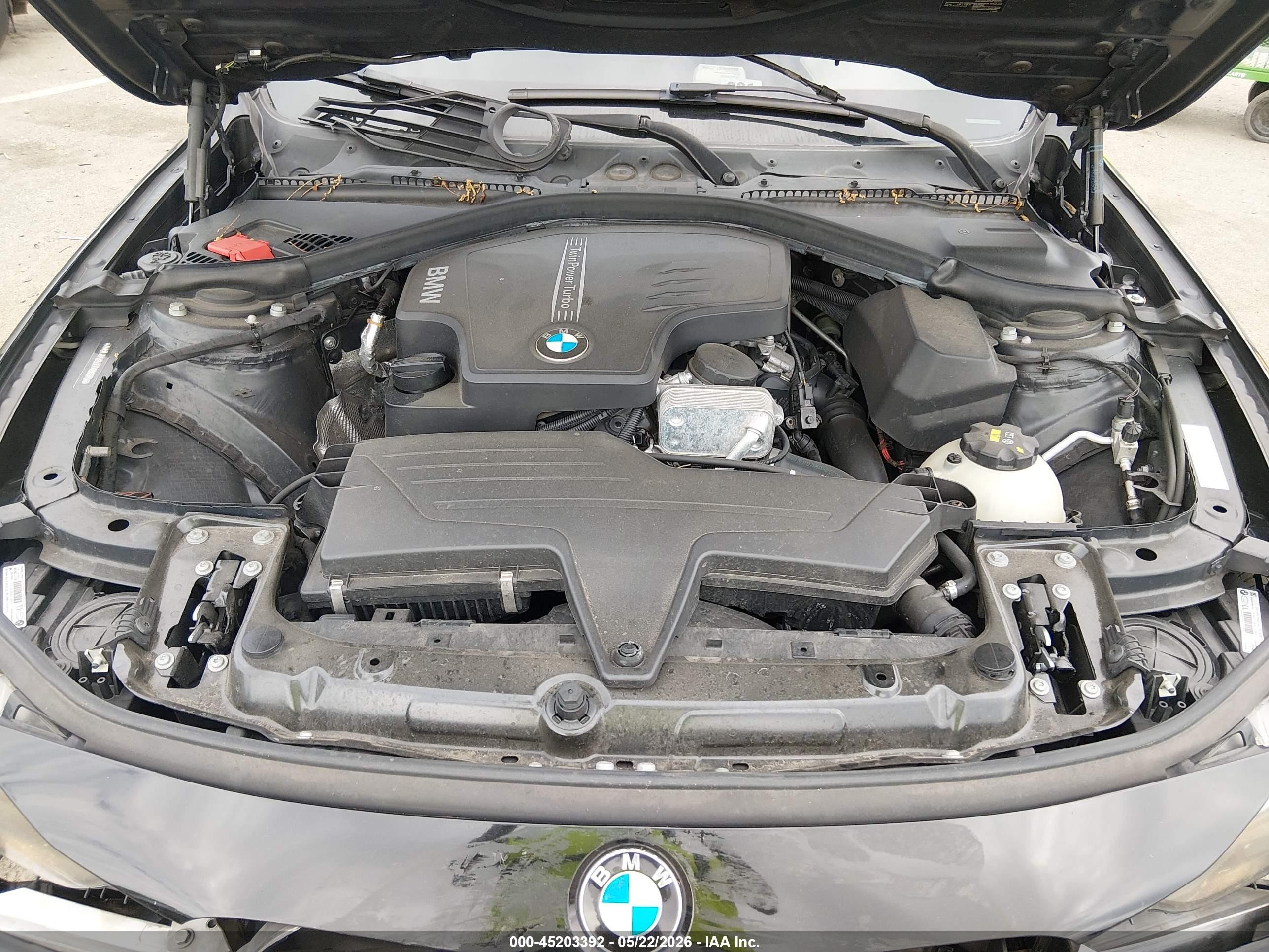 2015 Bmw 328i   Black vin: WBA3A5C53FF606975