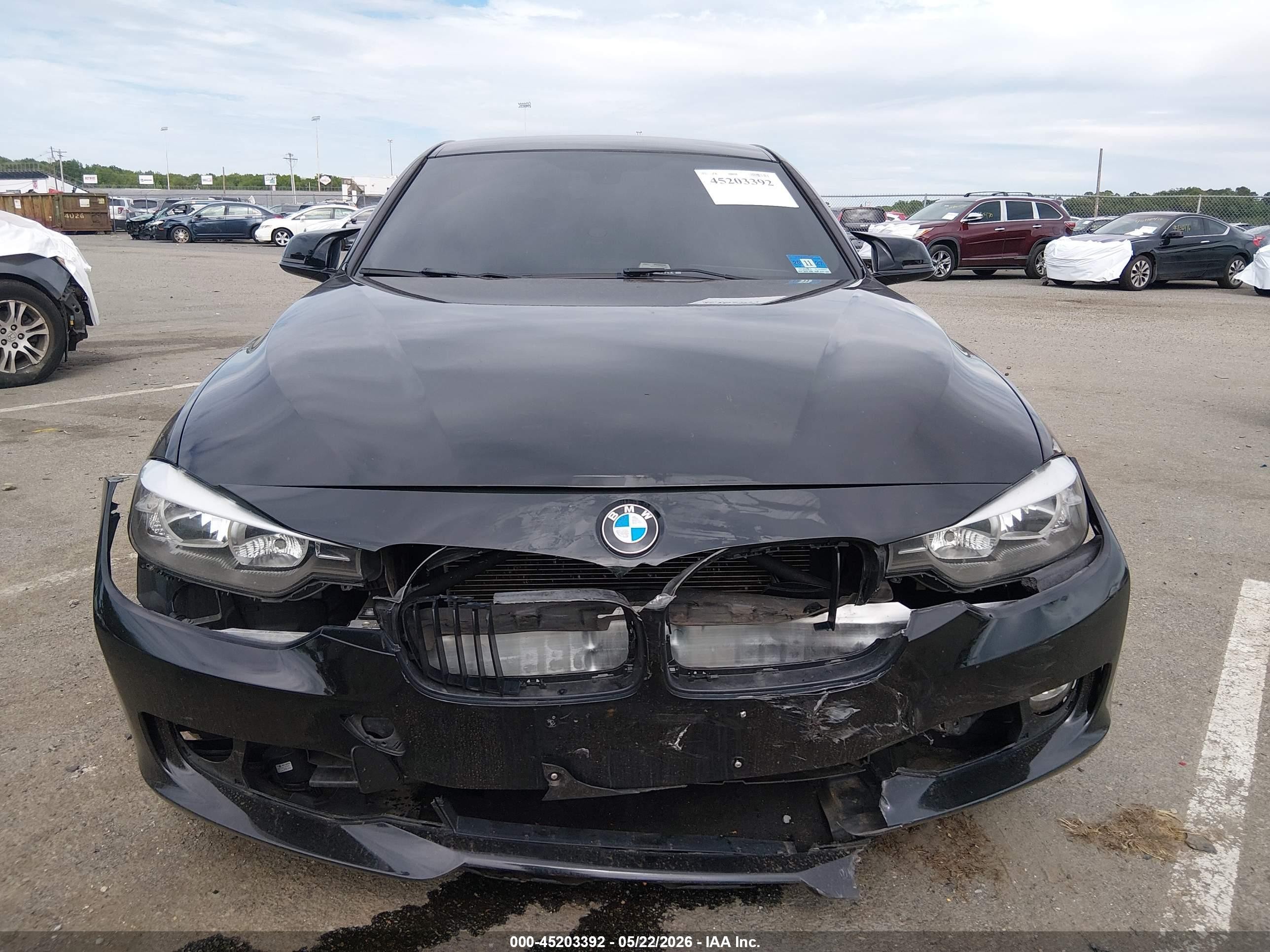 2015 Bmw 328i   Black vin: WBA3A5C53FF606975