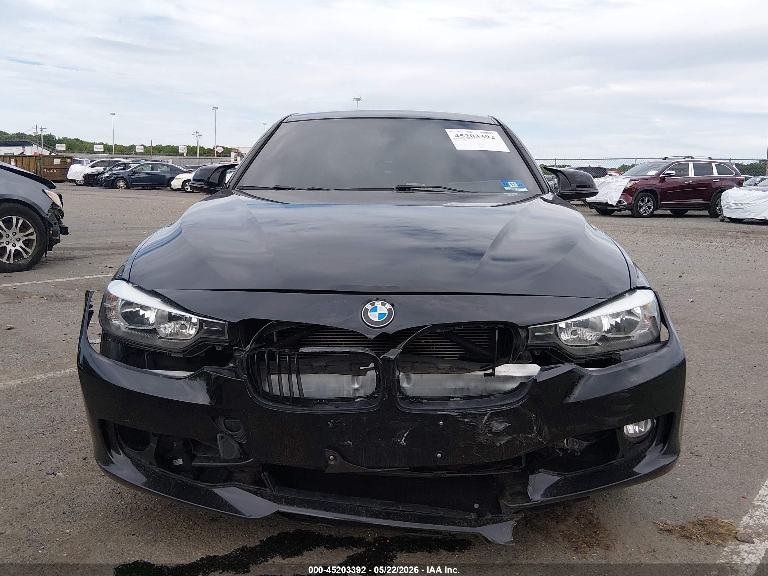 2015 Bmw 328i   Black vin: WBA3A5C53FF606975