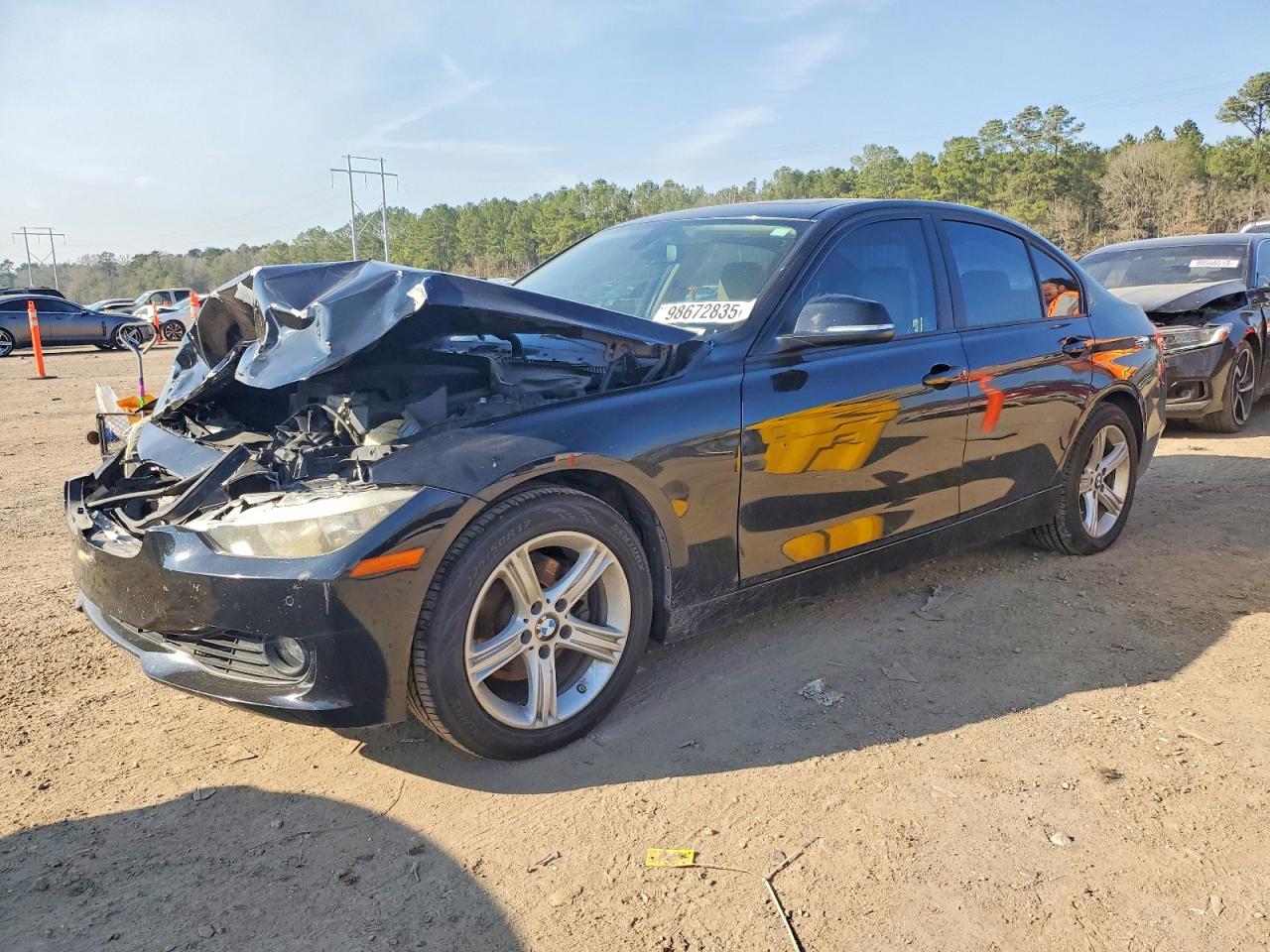 2015 Bmw 328 I Black vin: WBA3A5C53FF610041