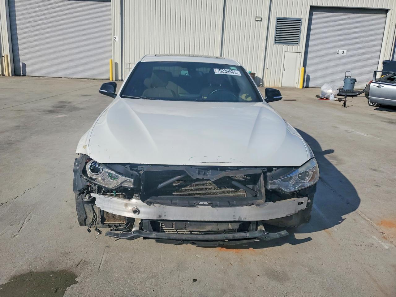 2015 Bmw 3 Series 320i Xdrive White vin: WBA3A5C53FP604296