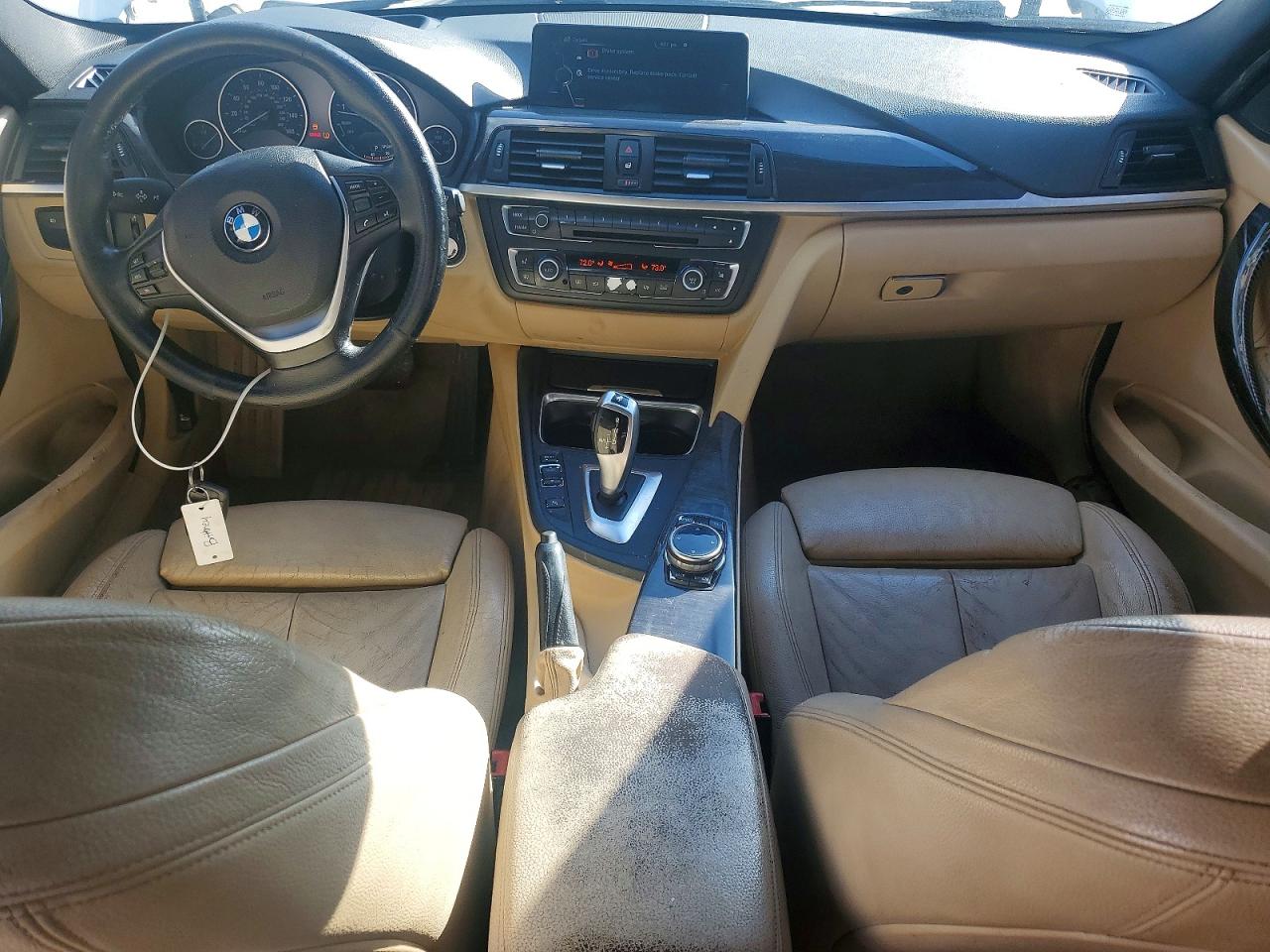 2015 Bmw 3 Series 320i Xdrive White vin: WBA3A5C53FP604296
