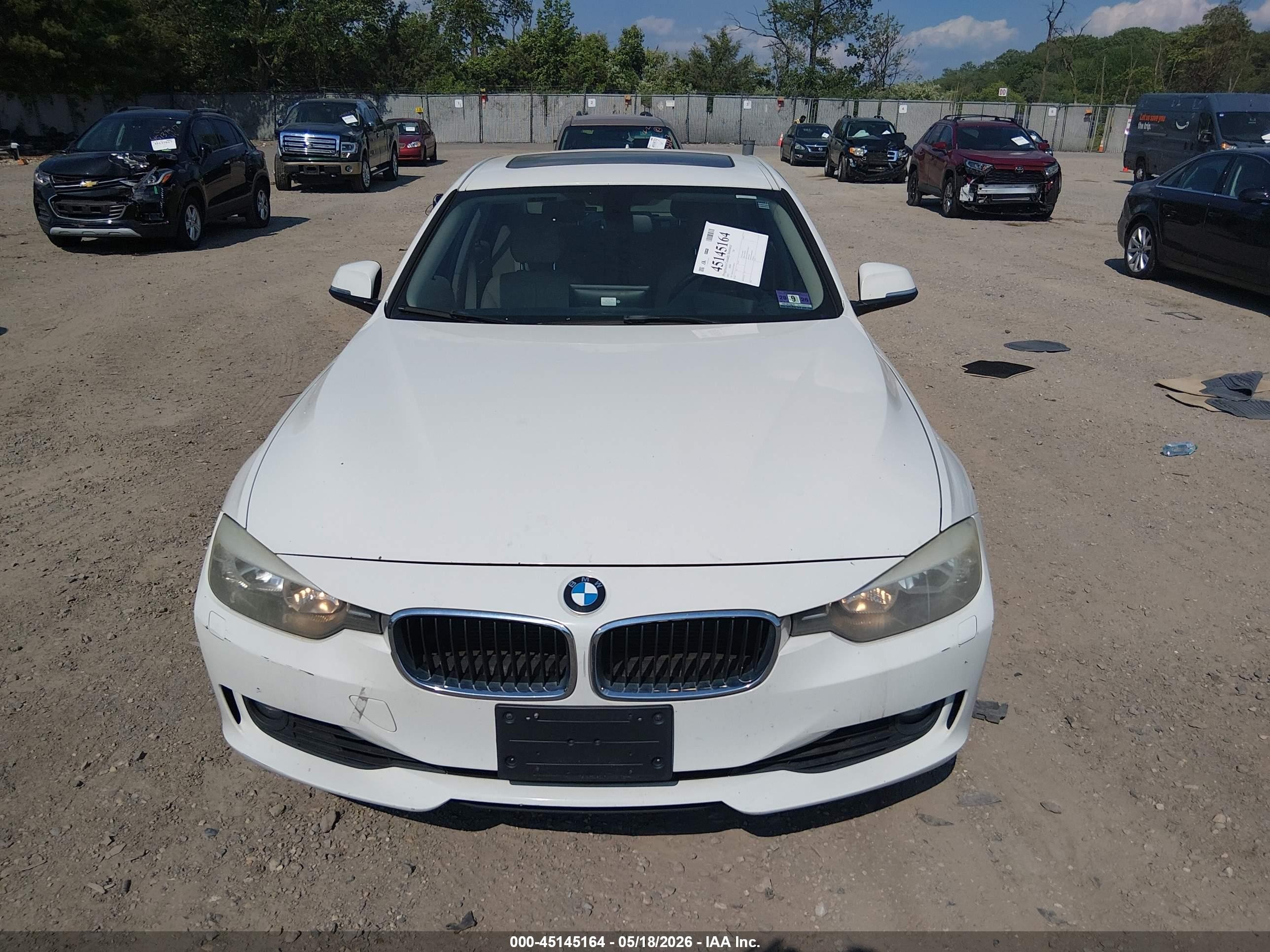2012 Bmw 328i   White vin: WBA3A5C54CF258079