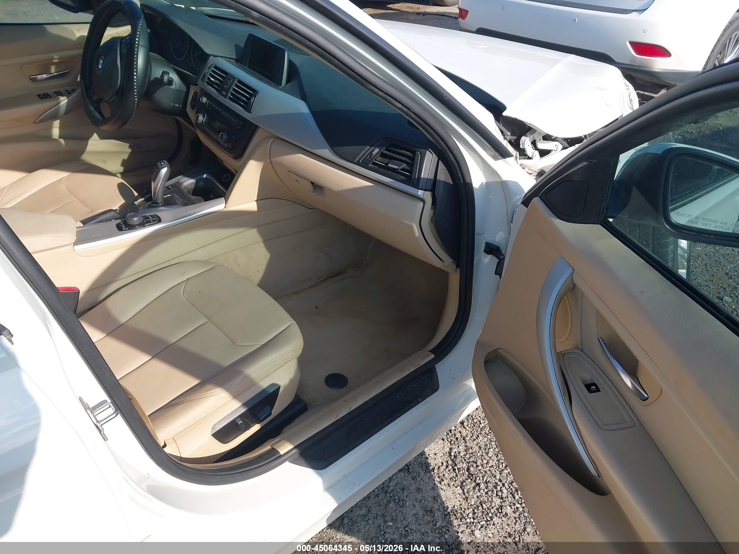 2013 Bmw 328i   White vin: WBA3A5C54DF355400