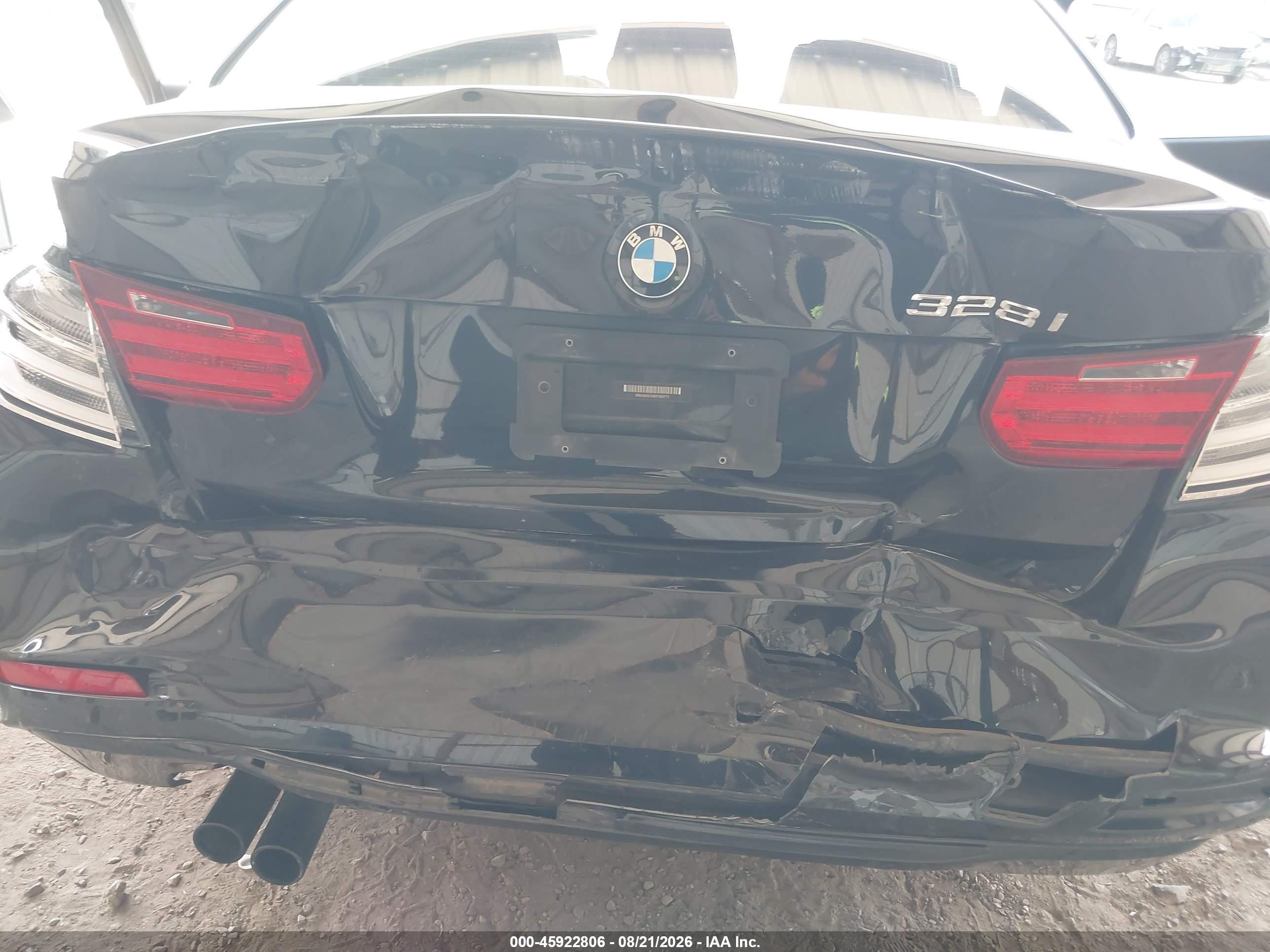 2013 Bmw 328i Black vin: WBA3A5C54DF359771