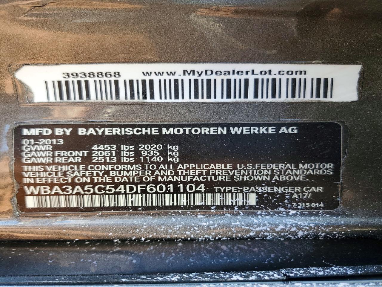 2013 Bmw 328 I Gray vin: WBA3A5C54DF601104